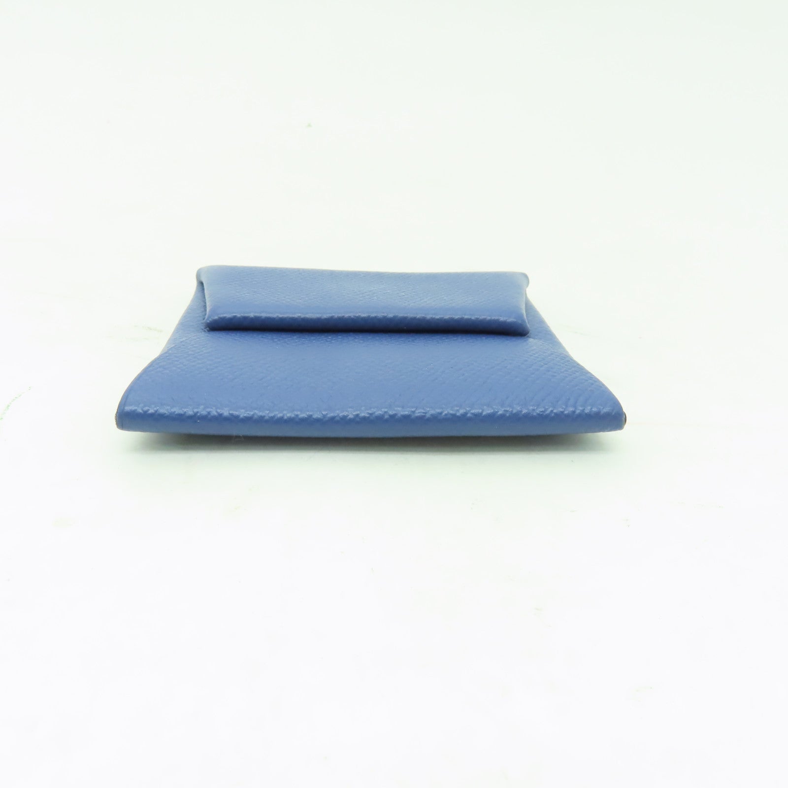 HERMES Epsom皮革Bastia Coins Case零錢包Bleu Agate深藍瑪瑙色