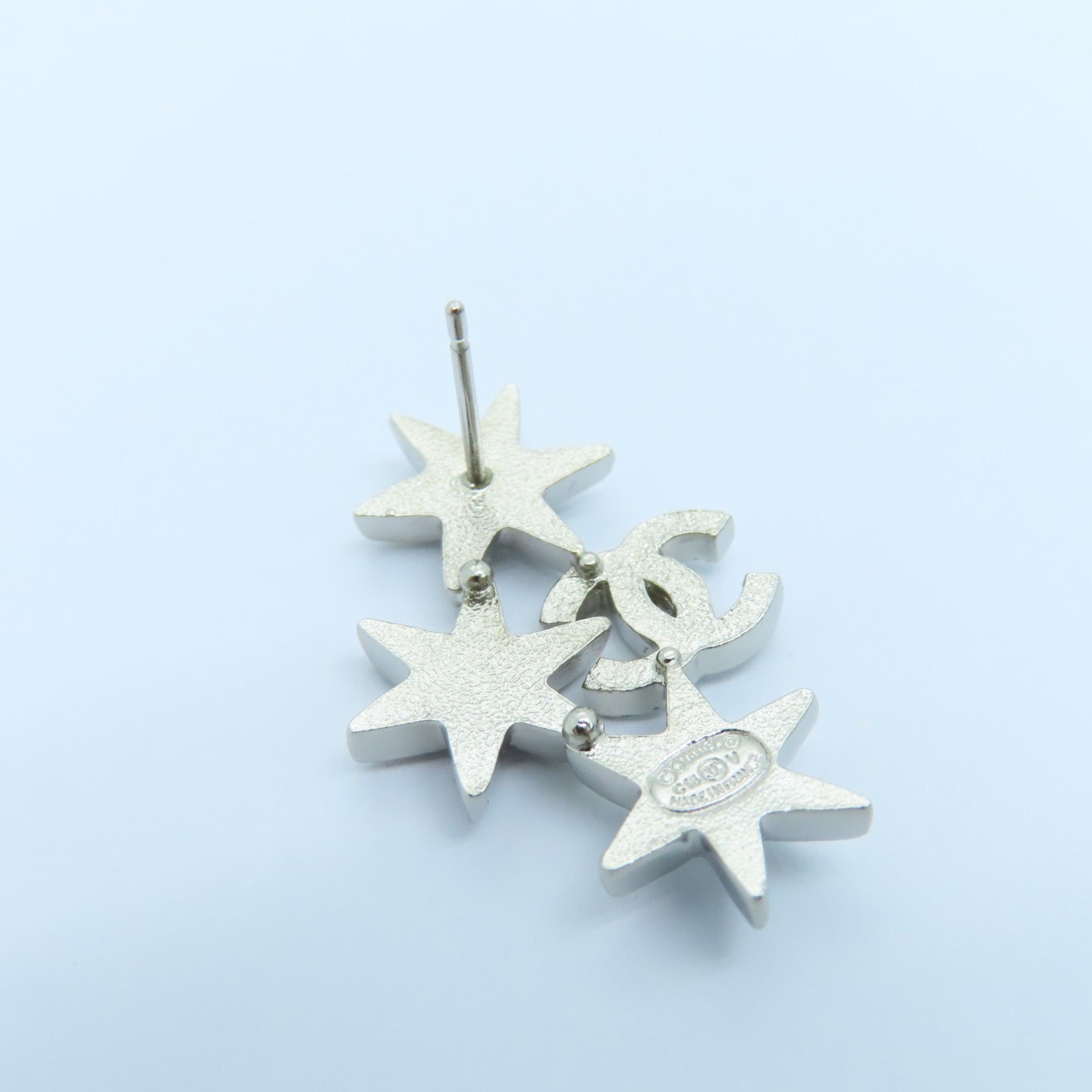 CHANEL 金属Earrings耳环银色