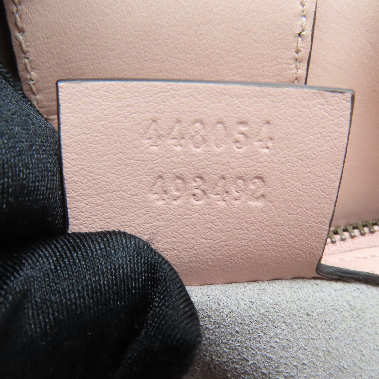 GUCCI twill cowhide leather 2way Shoulder Bag gold buckle handle shoulder bag pink