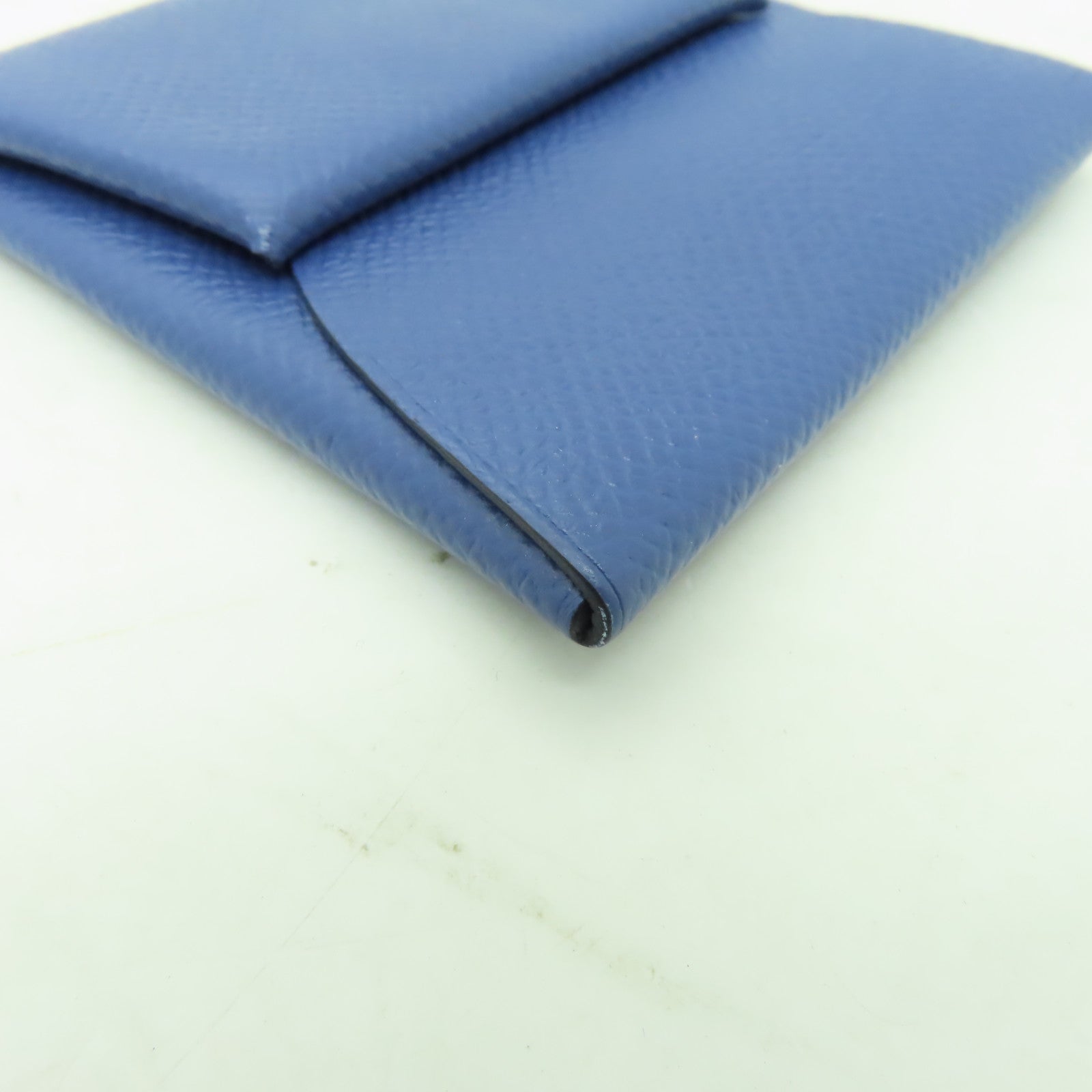 HERMES Epsom皮革Bastia Coins Case零錢包Bleu Agate深藍瑪瑙色