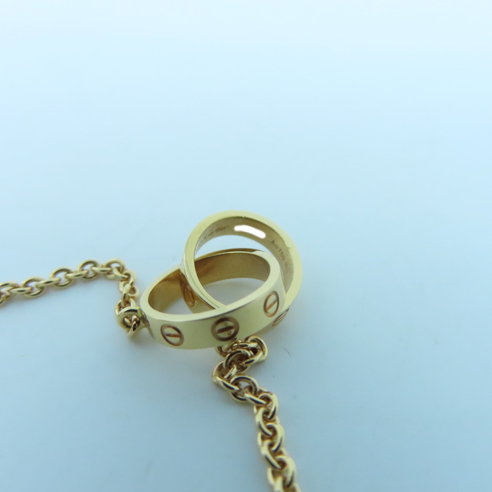 CARTIER 【激減優惠】18K玫瑰金Love Necklace項鍊#40cm