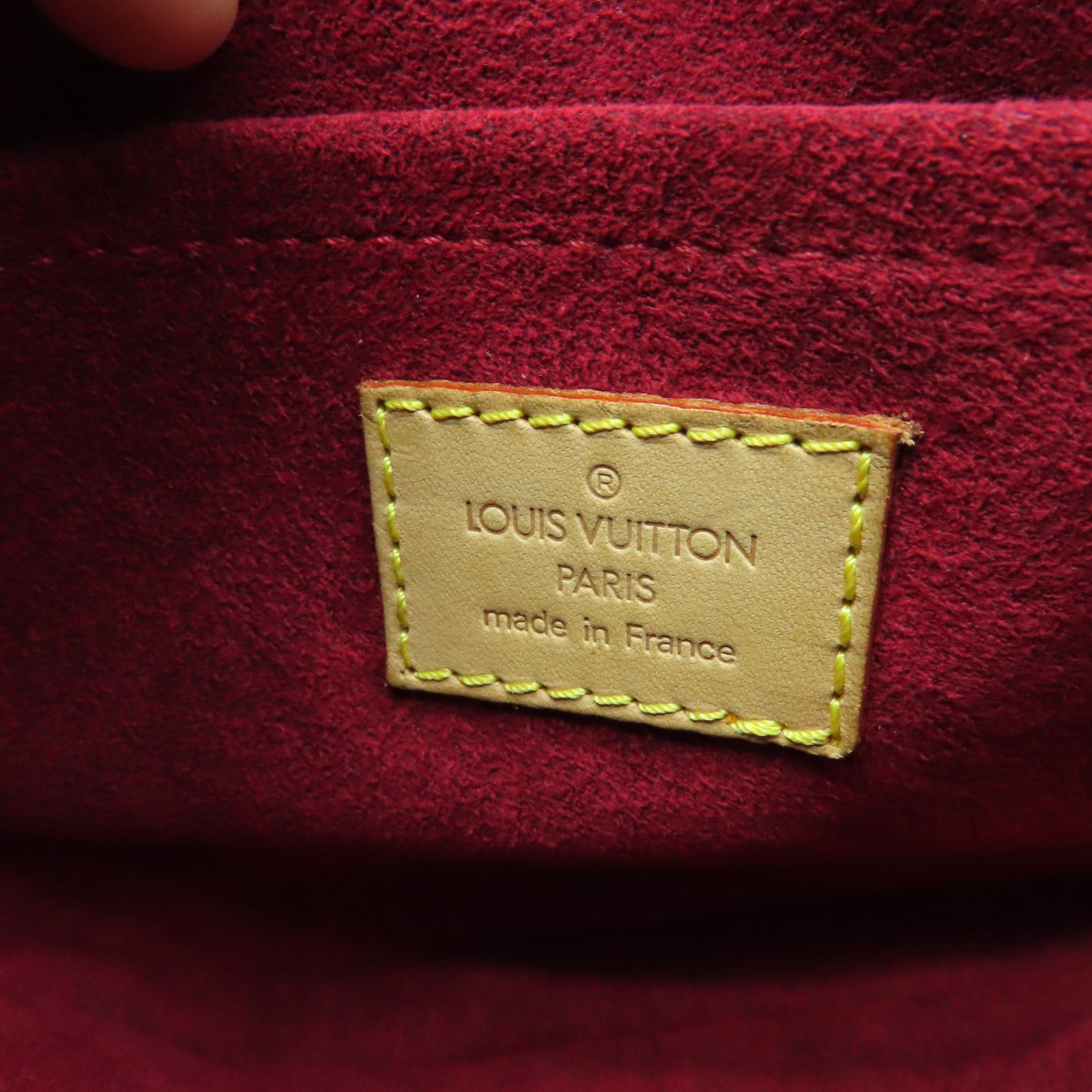LOUIS VUITTON Monogram Croissant PM Hand Bag金扣手挽袋啡色