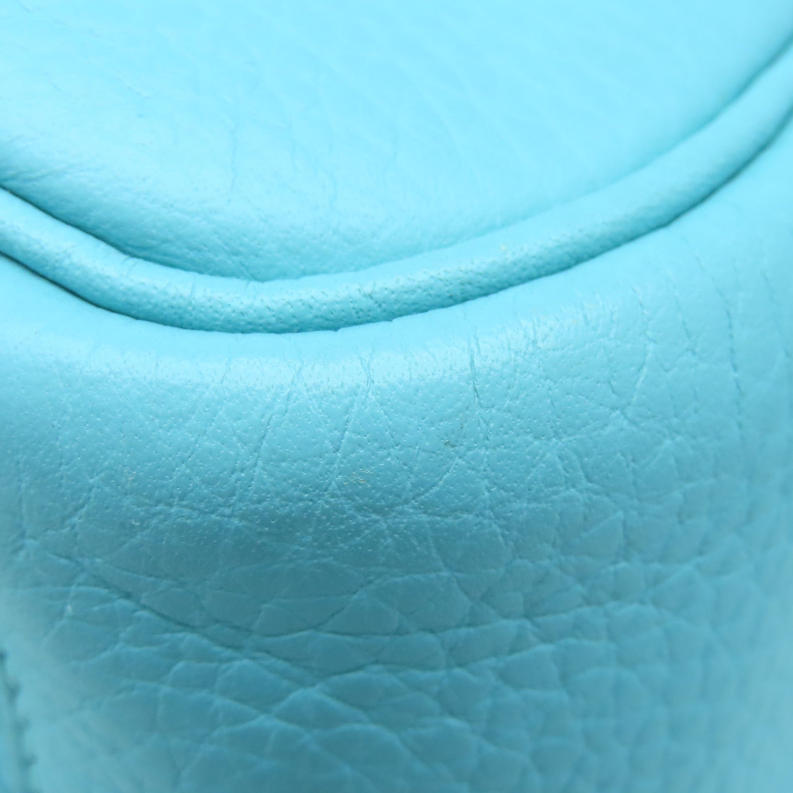 HERMES Clemence皮革Lindy 30银扣手挽肩背两用袋Bleu Atoll蓝色