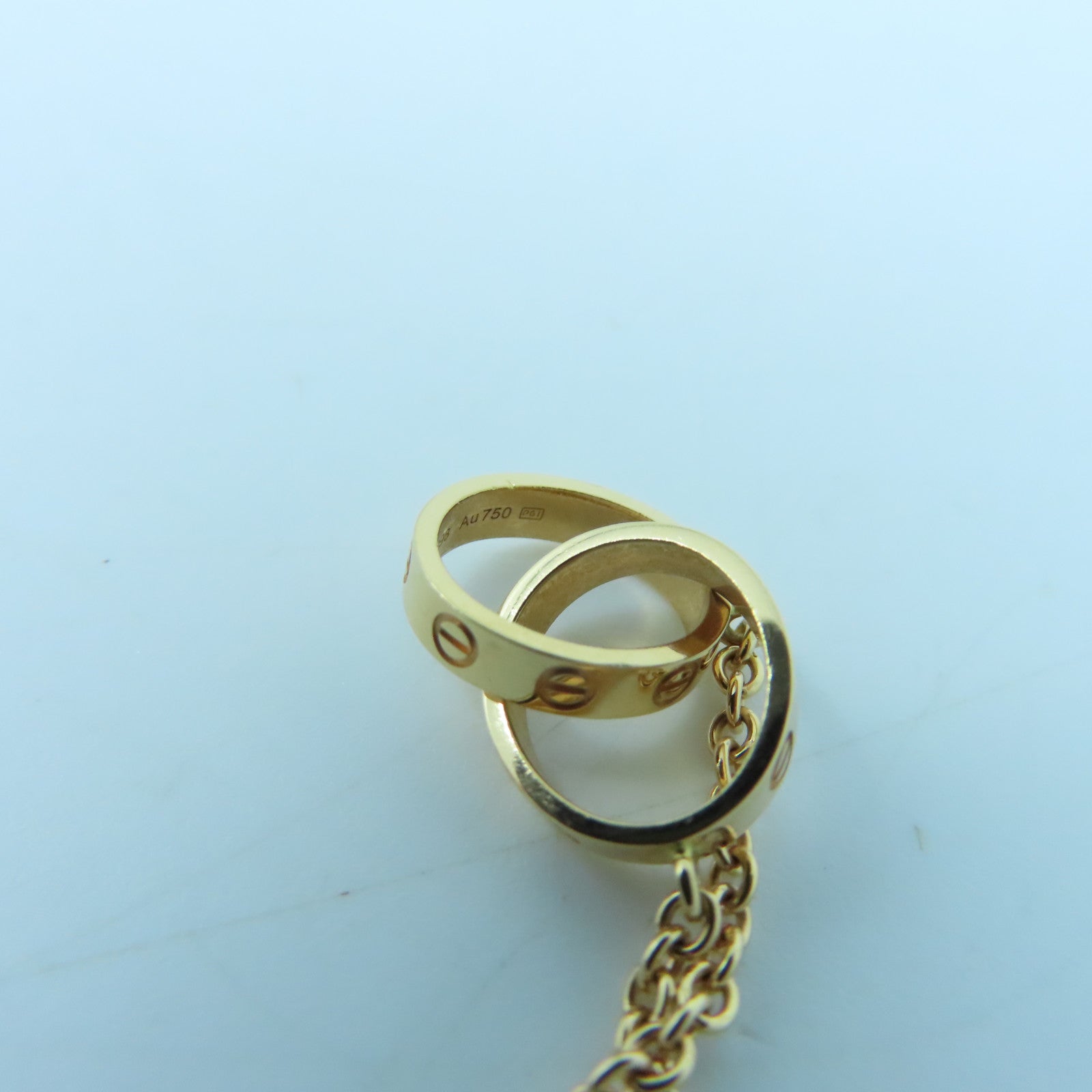 CARTIER 【激減優惠】18K玫瑰金Love Necklace項鍊#40cm