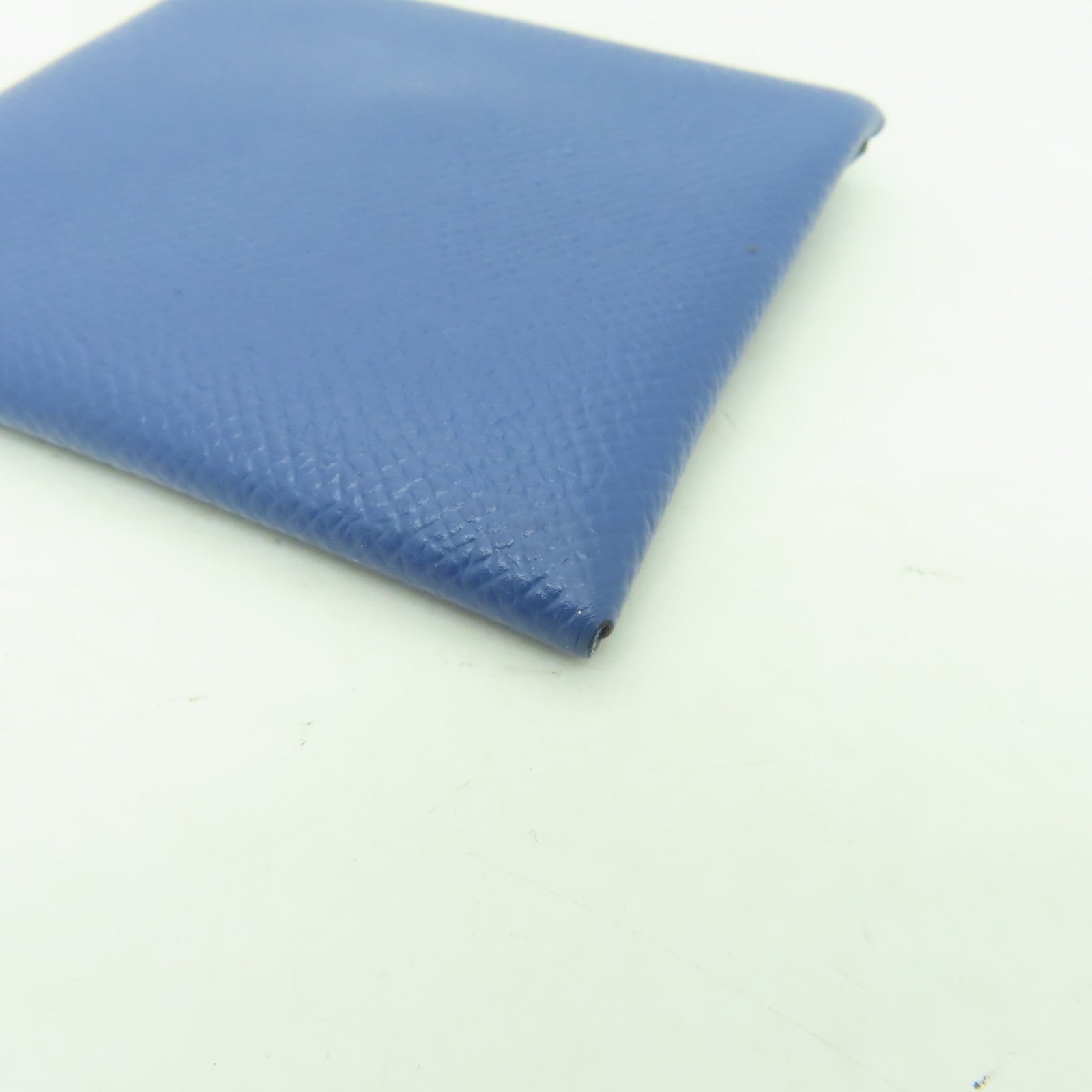 HERMES Epsom皮革Bastia Coins Case零錢包Bleu Agate深藍瑪瑙色