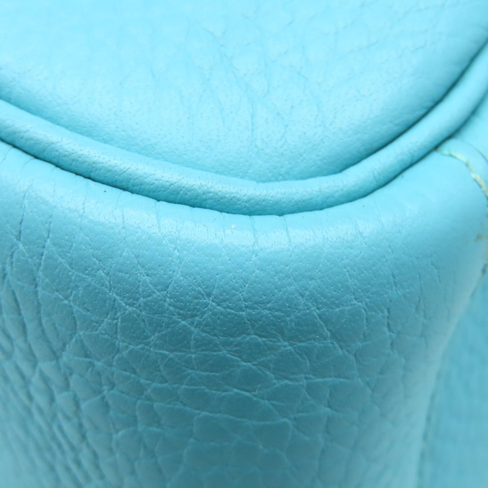 HERMES Clemence皮革Lindy 30银扣手挽肩背两用袋Bleu Atoll蓝色