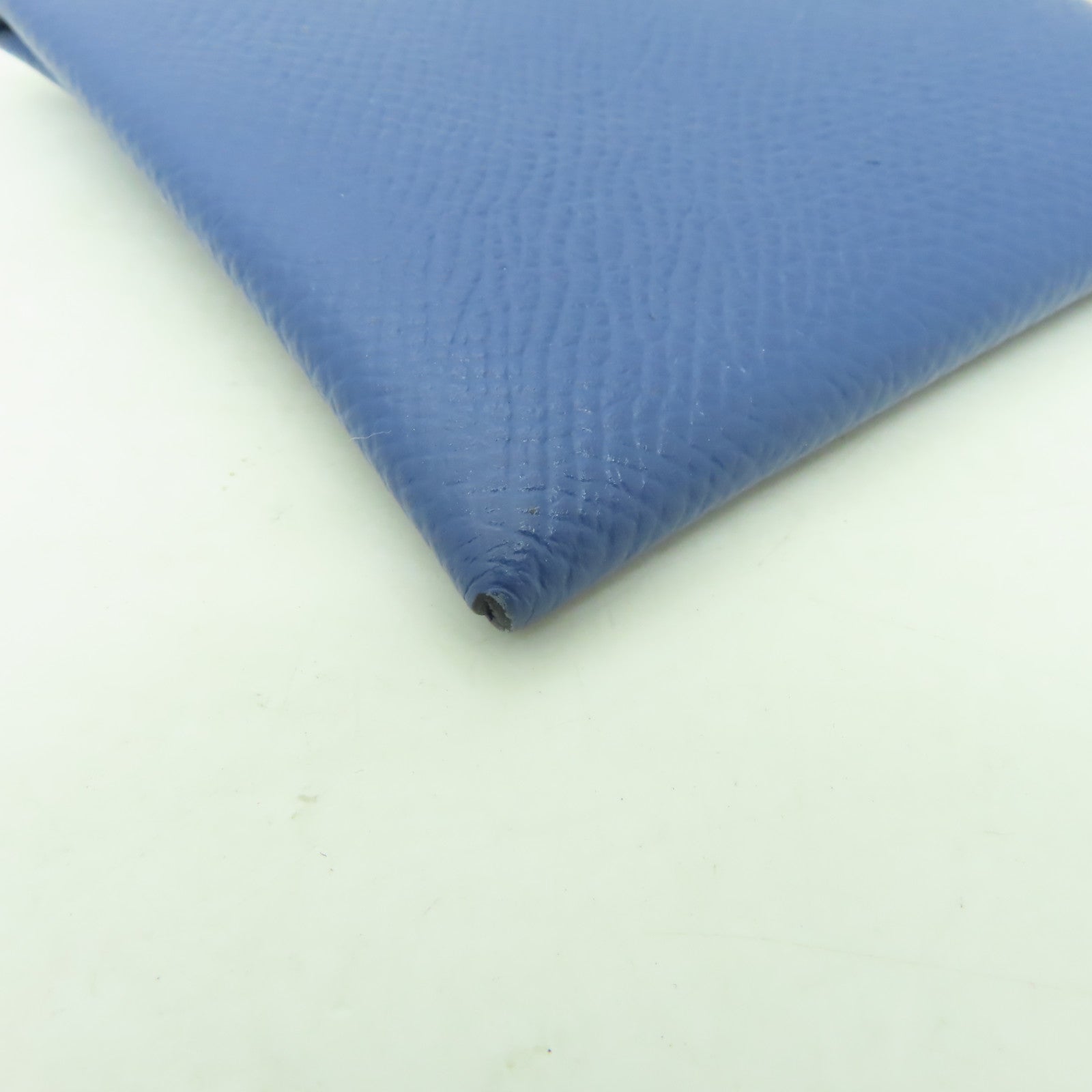 HERMES Epsom皮革Bastia Coins Case零錢包Bleu Agate深藍瑪瑙色