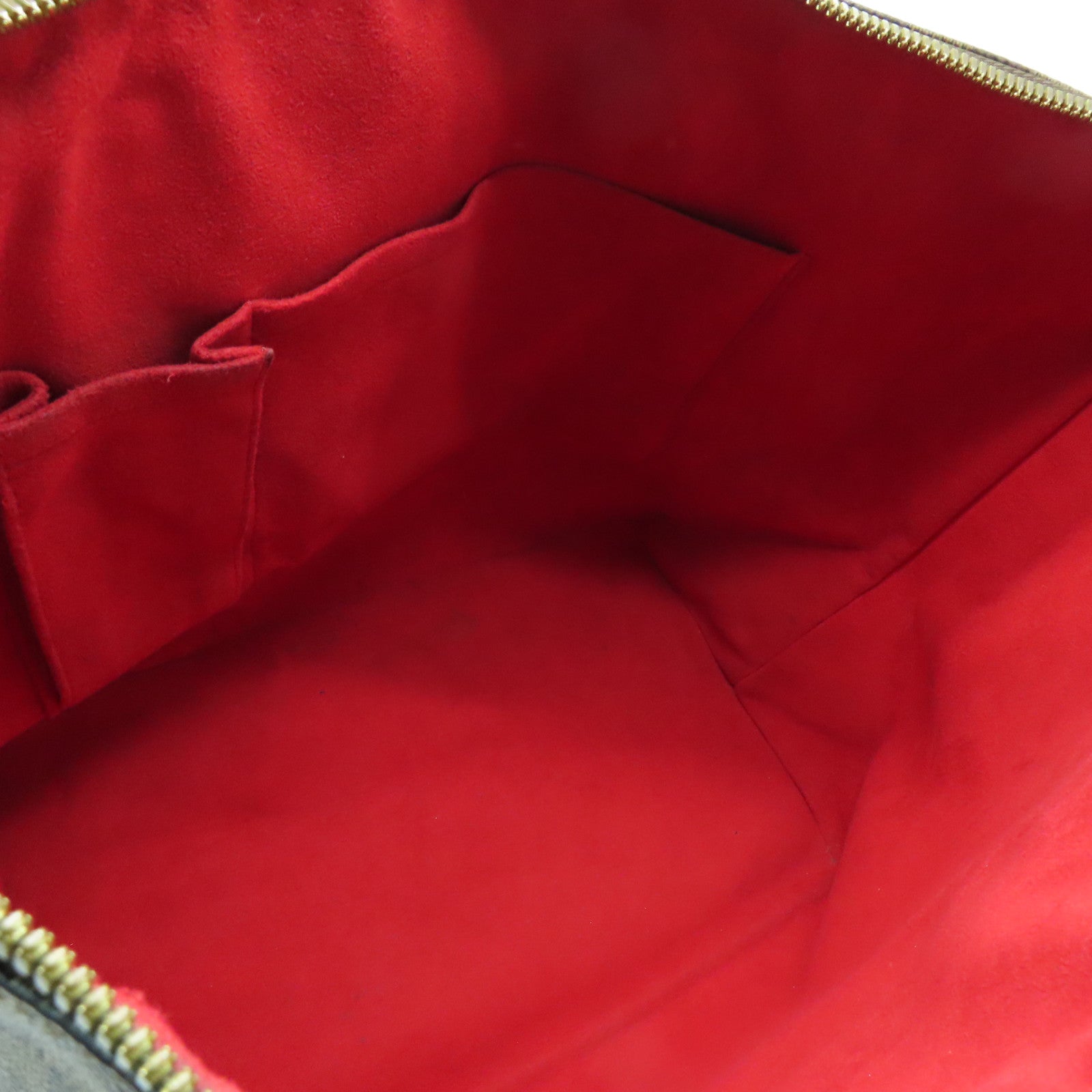 LOUIS VUITTON 【激減優惠】Damier Saleya MM金扣肩背袋棕色