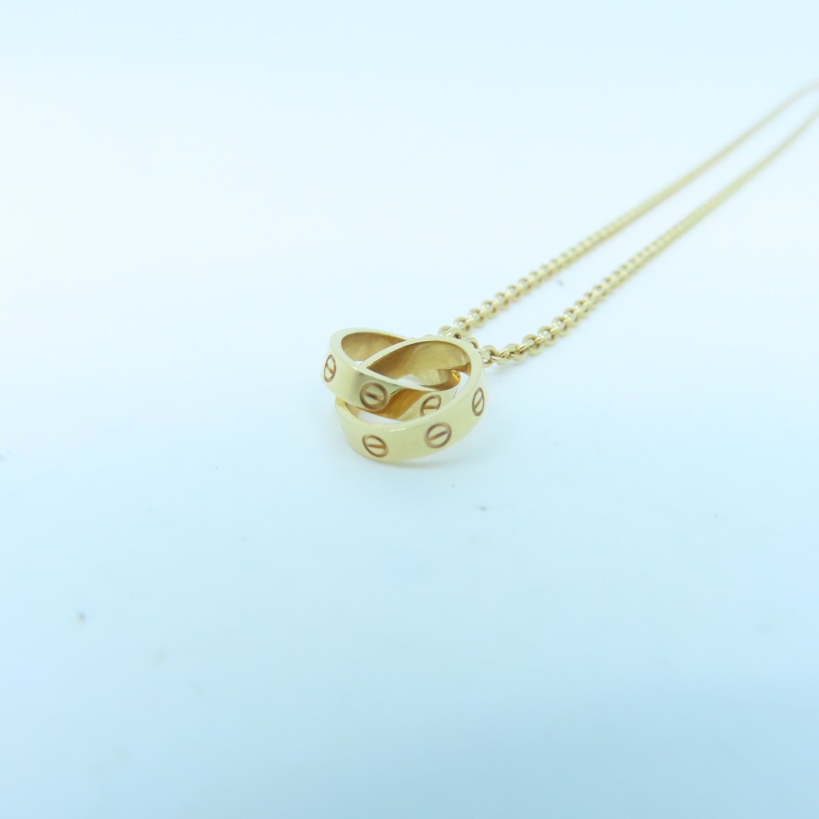 CARTIER 【激減優惠】18K玫瑰金Love Necklace項鍊#40cm