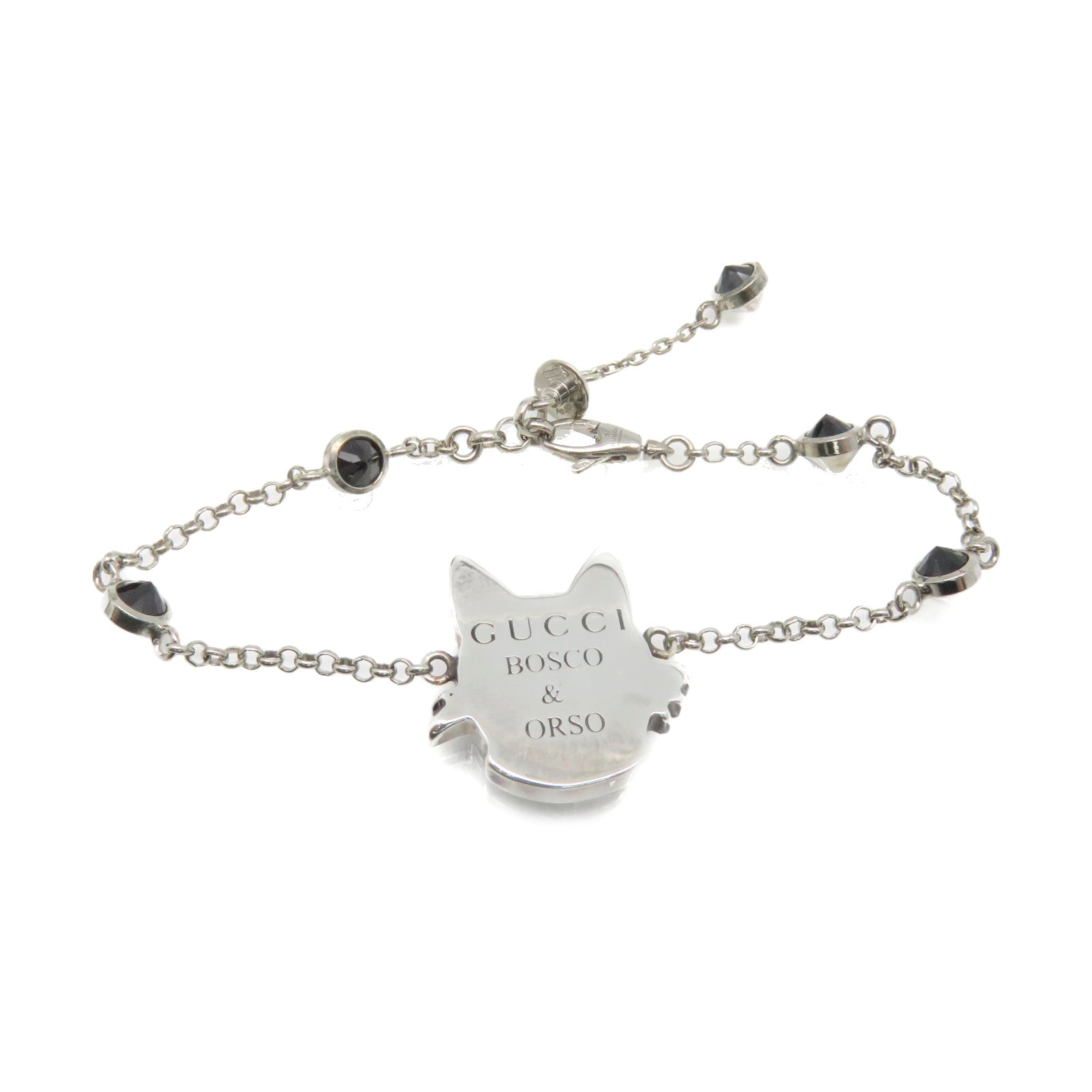 GUCCI 925 Sterling Silver Bosco Orso Bracelet Bracelet