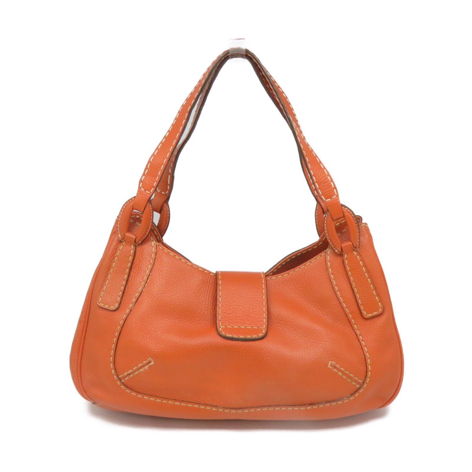 TOD’S 【激減優惠】牛皮皮革Shoulder Bag肩背袋橙色