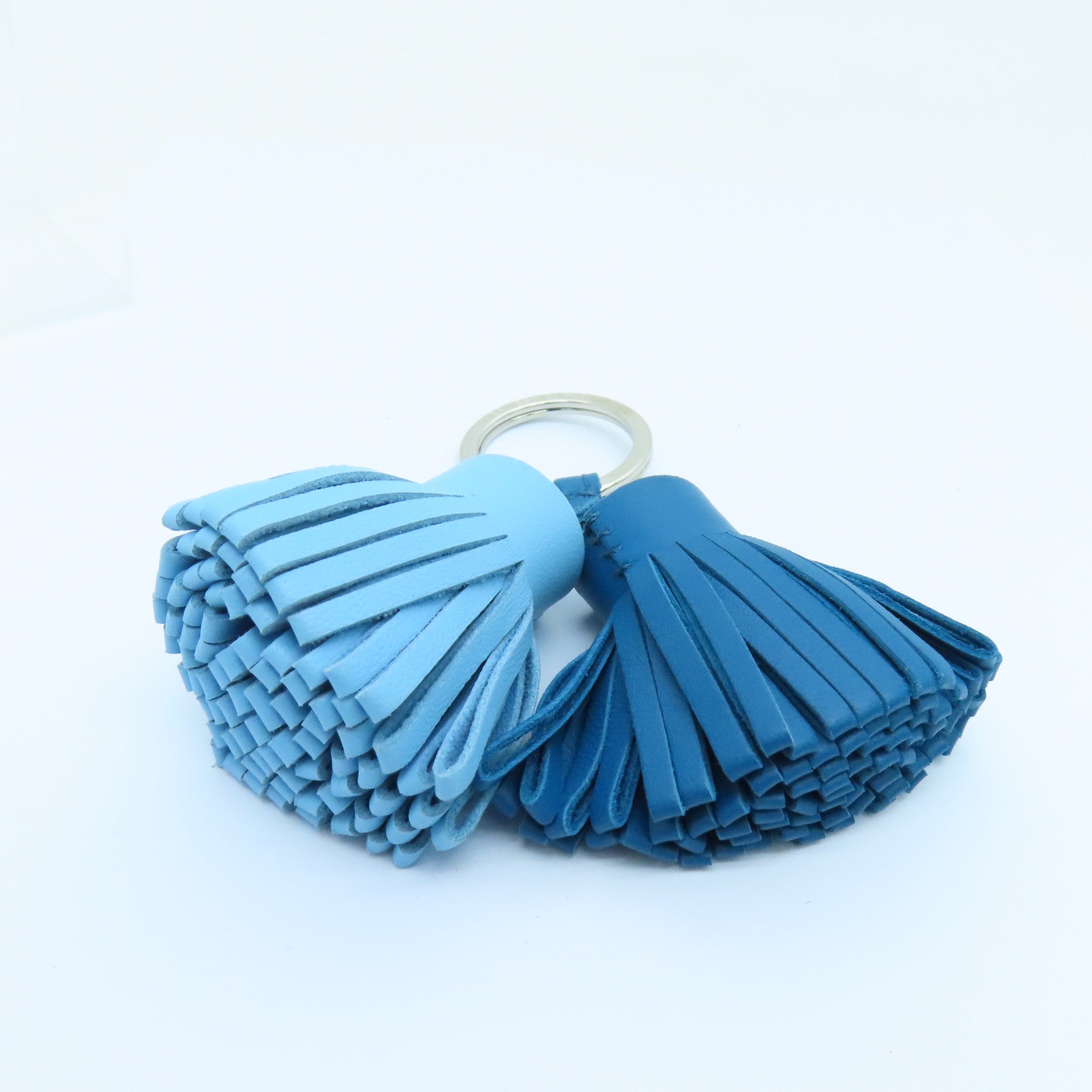 HERMES Swift皮革Double Carmen挂饰海蓝绿/蒂芬尼蓝