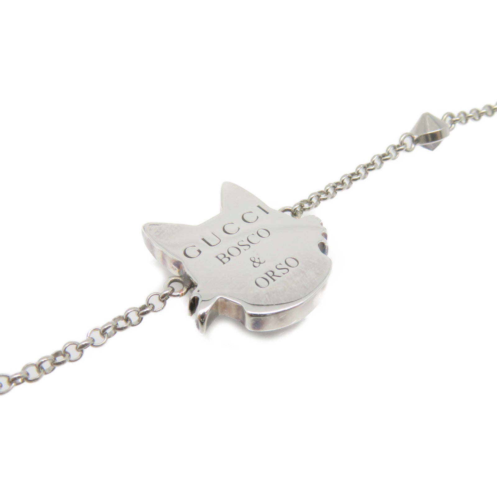 GUCCI 925 Sterling Silver Bosco Orso Bracelet Bracelet