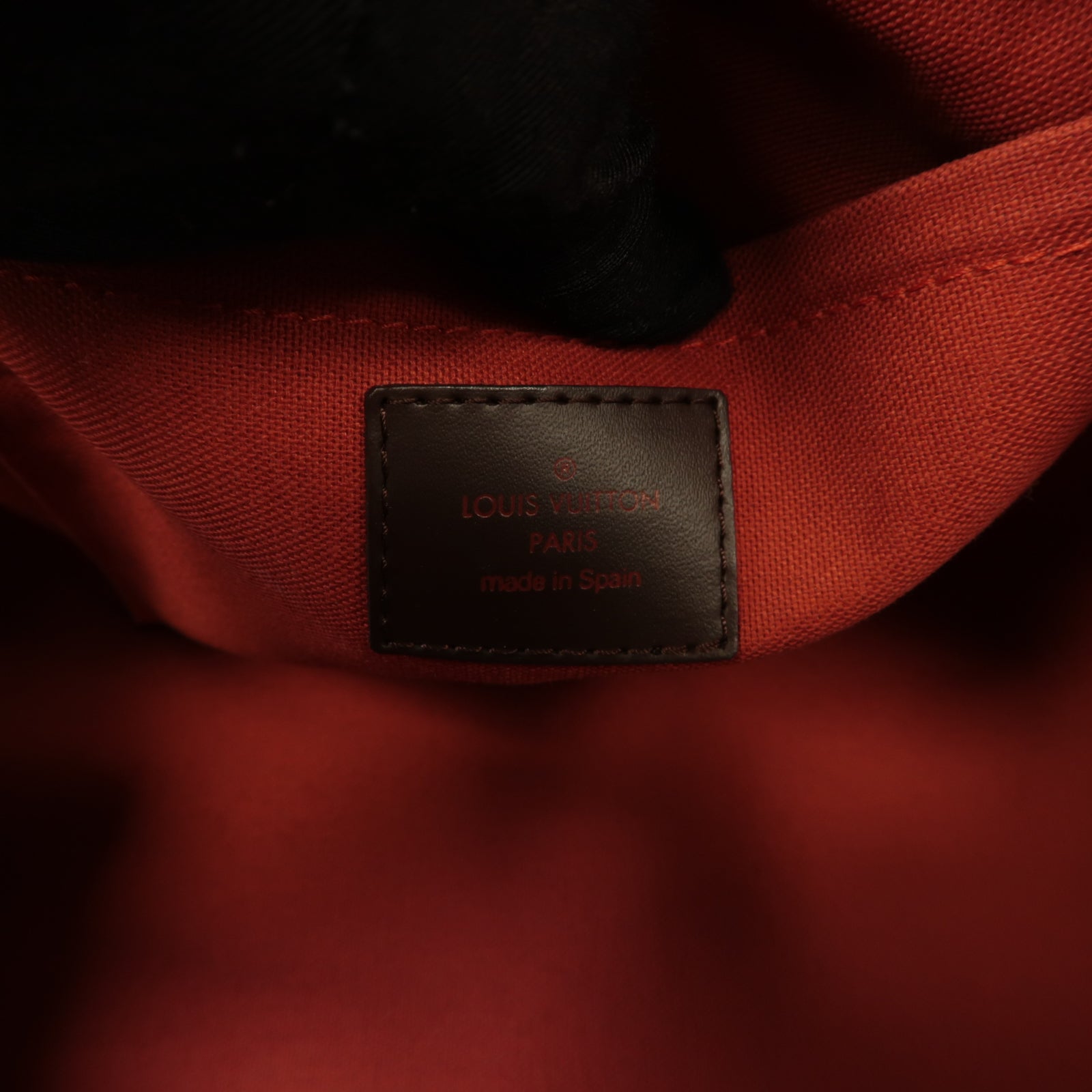 LOUIS VUITTON Damier Ribera MM金扣手挽袋啡色