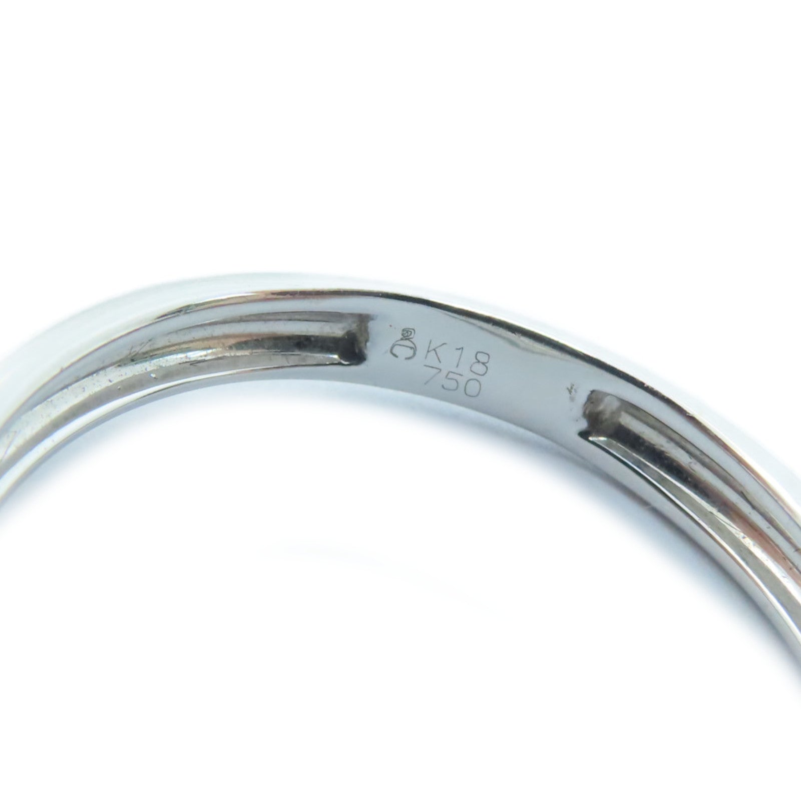 JEWELRY 【激减优惠】18K白金Ring戒指US#7.25