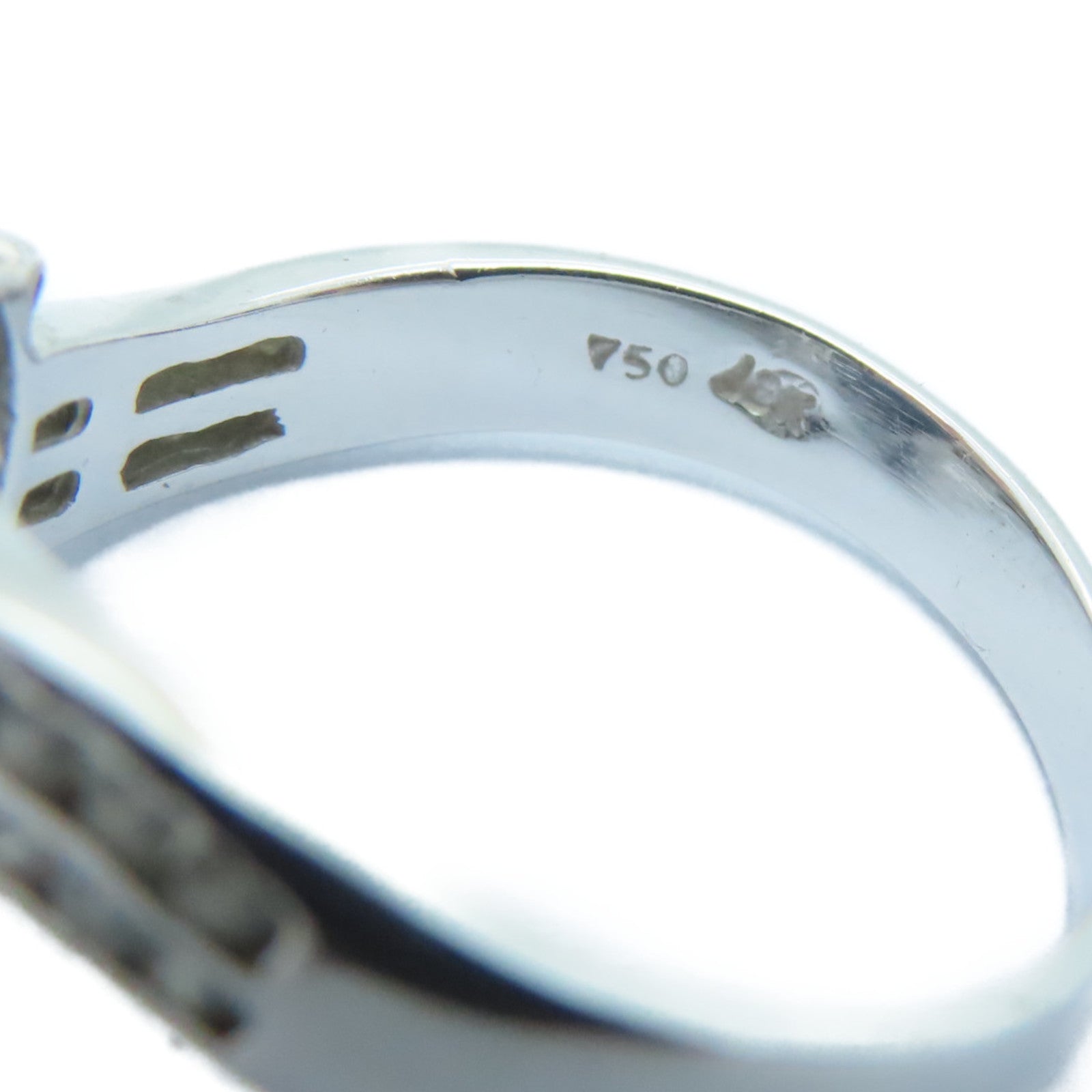 JEWELRY [Sharp Discount] 18K White Gold Sapphire Sapphire Ring US#6