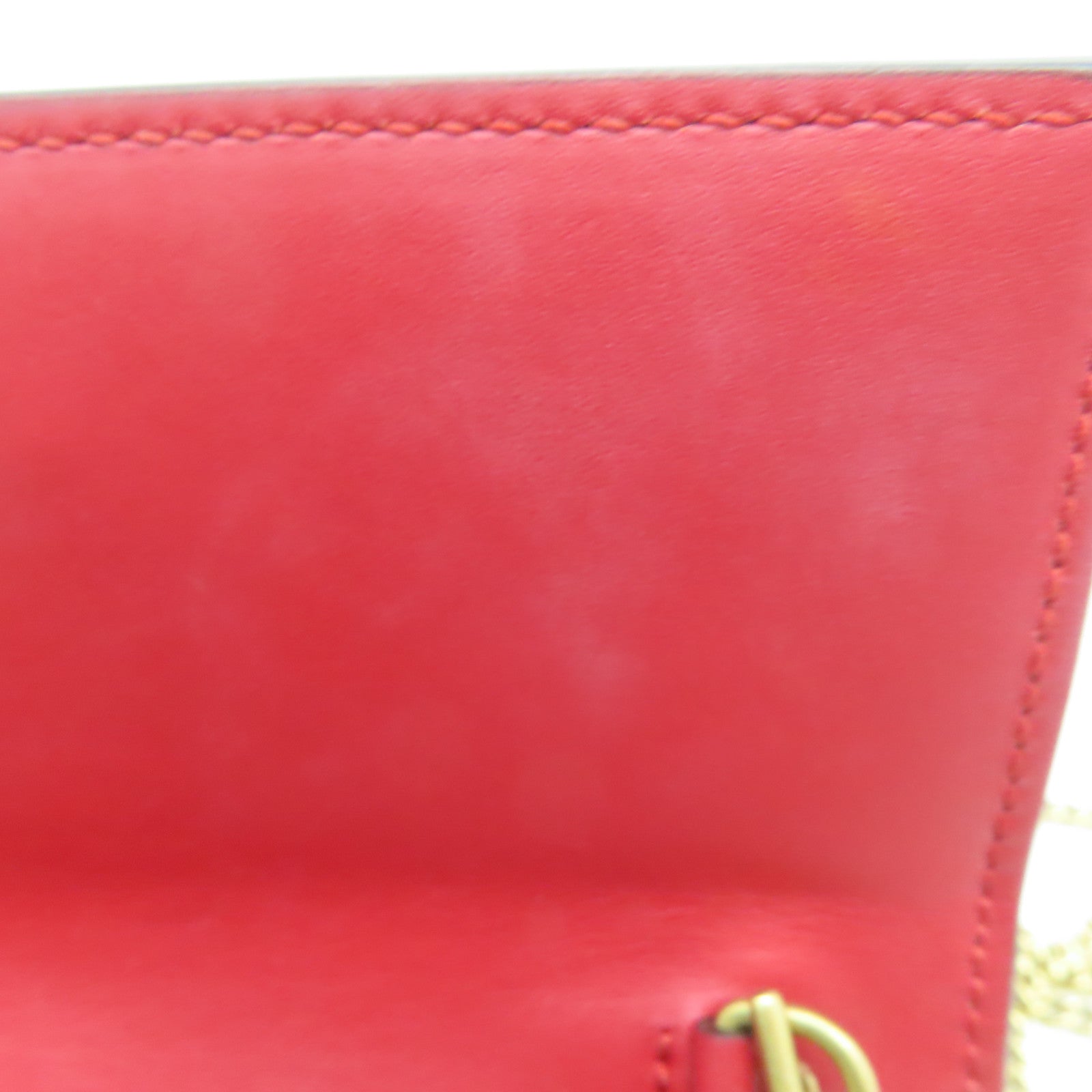 GUCCI 帆布Wallet On Chain金扣鏈帶肩背袋啡色