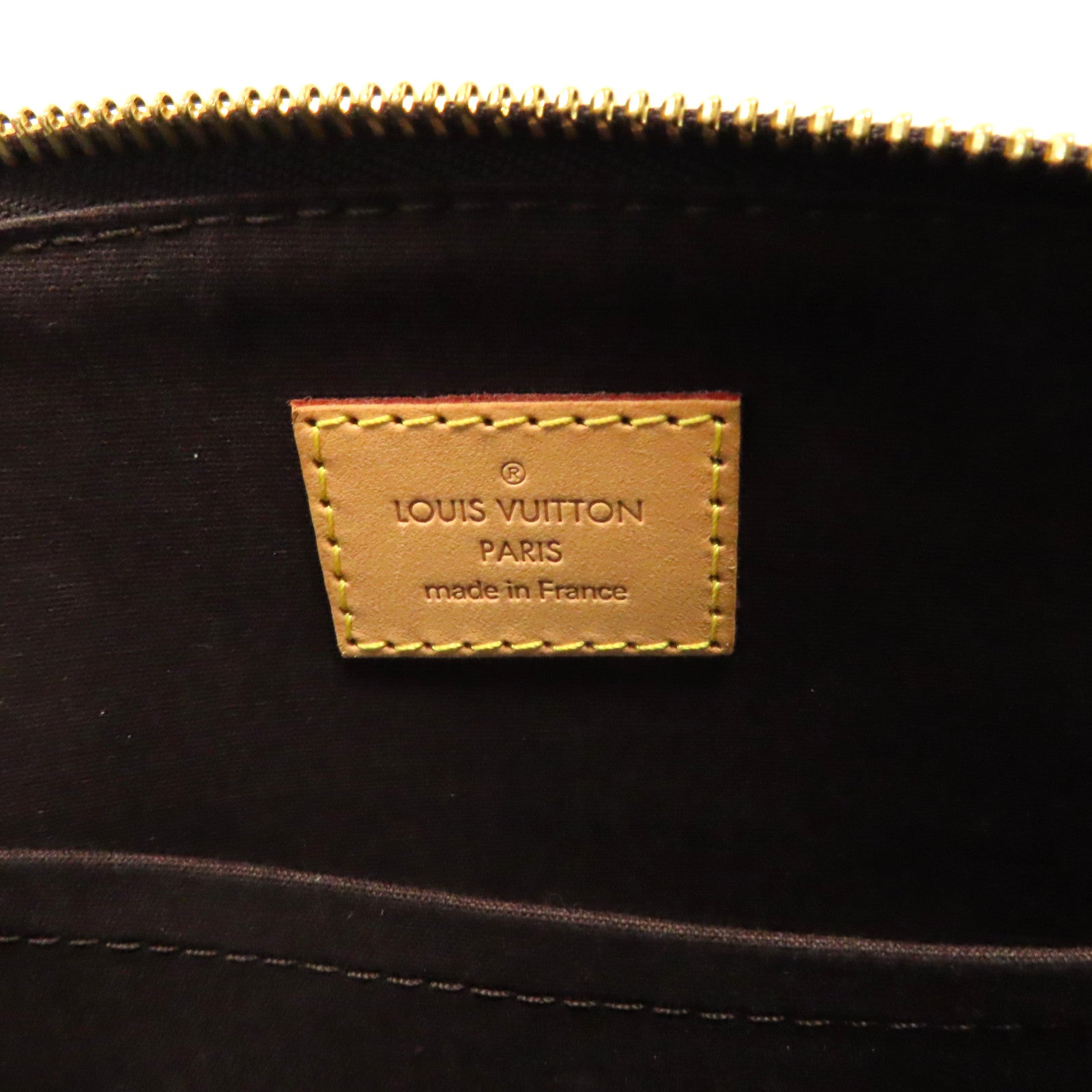 LOUIS VUITTON Monogram Vernis Sherwood PM金扣肩背袋紅色