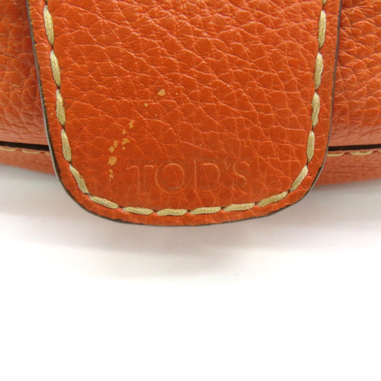 TOD’S 【激減優惠】牛皮皮革Shoulder Bag肩背袋橙色