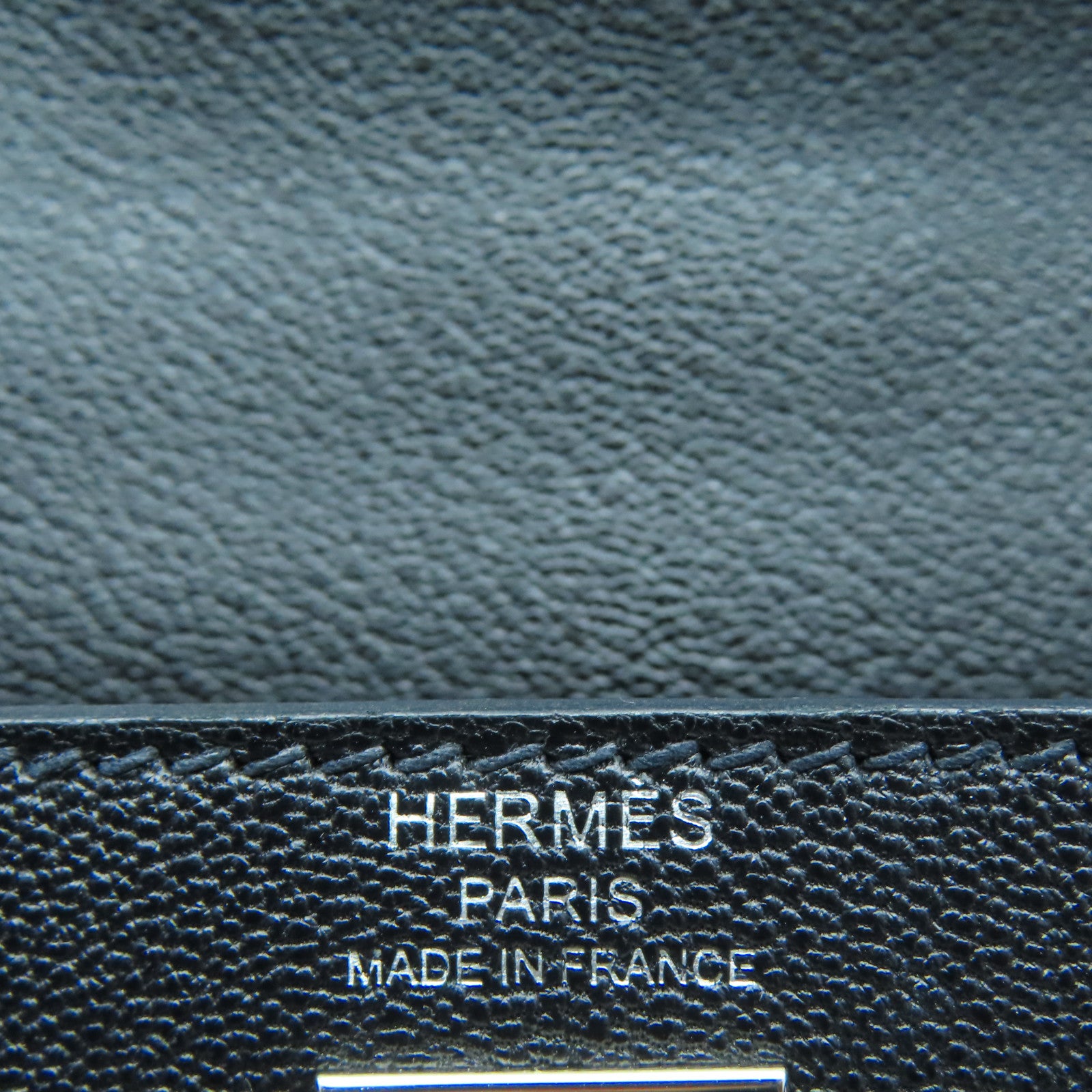 HERMES Chevre皮革Kelly 25銀扣手挽肩背兩用袋黑色