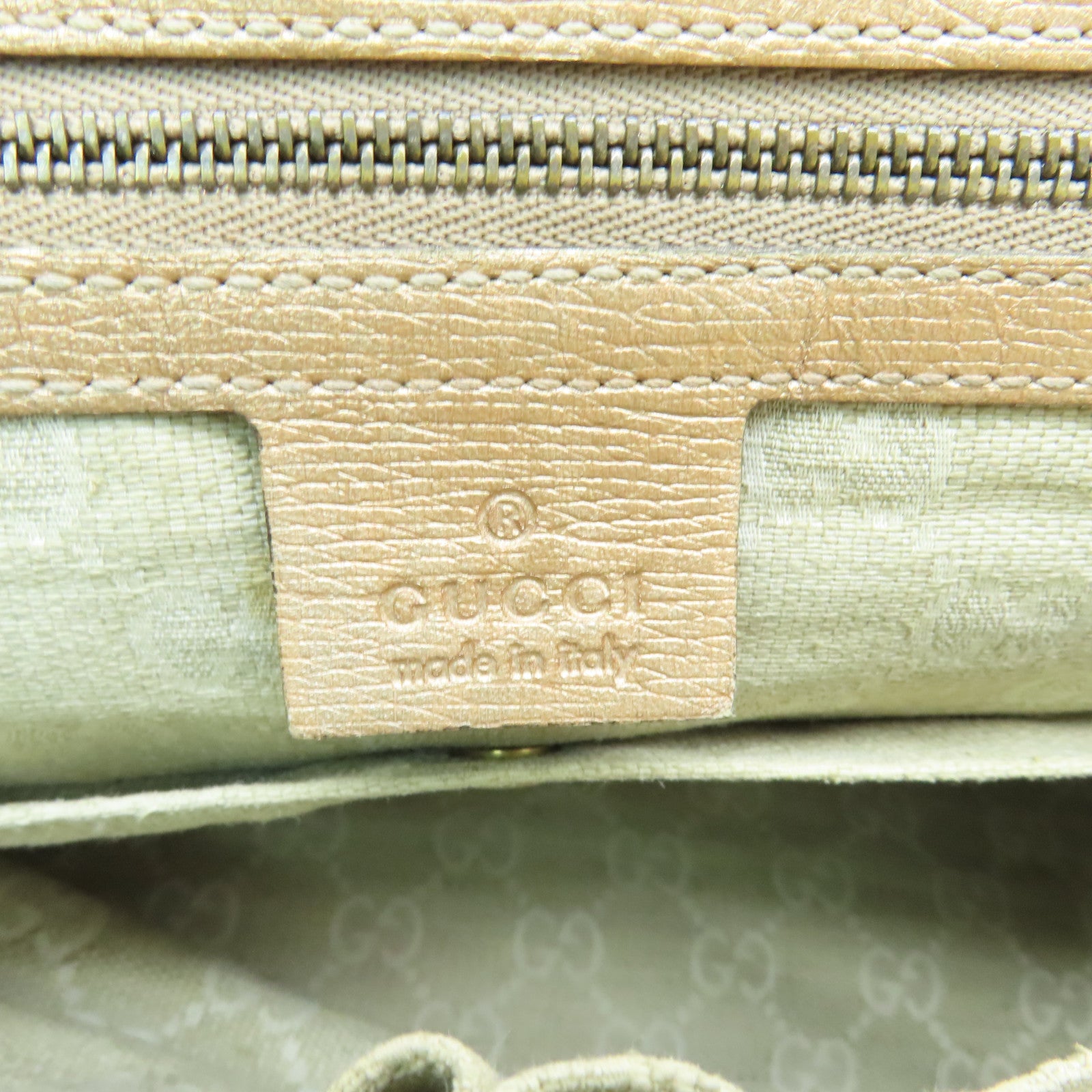GUCCI 【激減優惠】牛皮皮革Horsebit Handbag金扣手挽肩背兩用袋金色