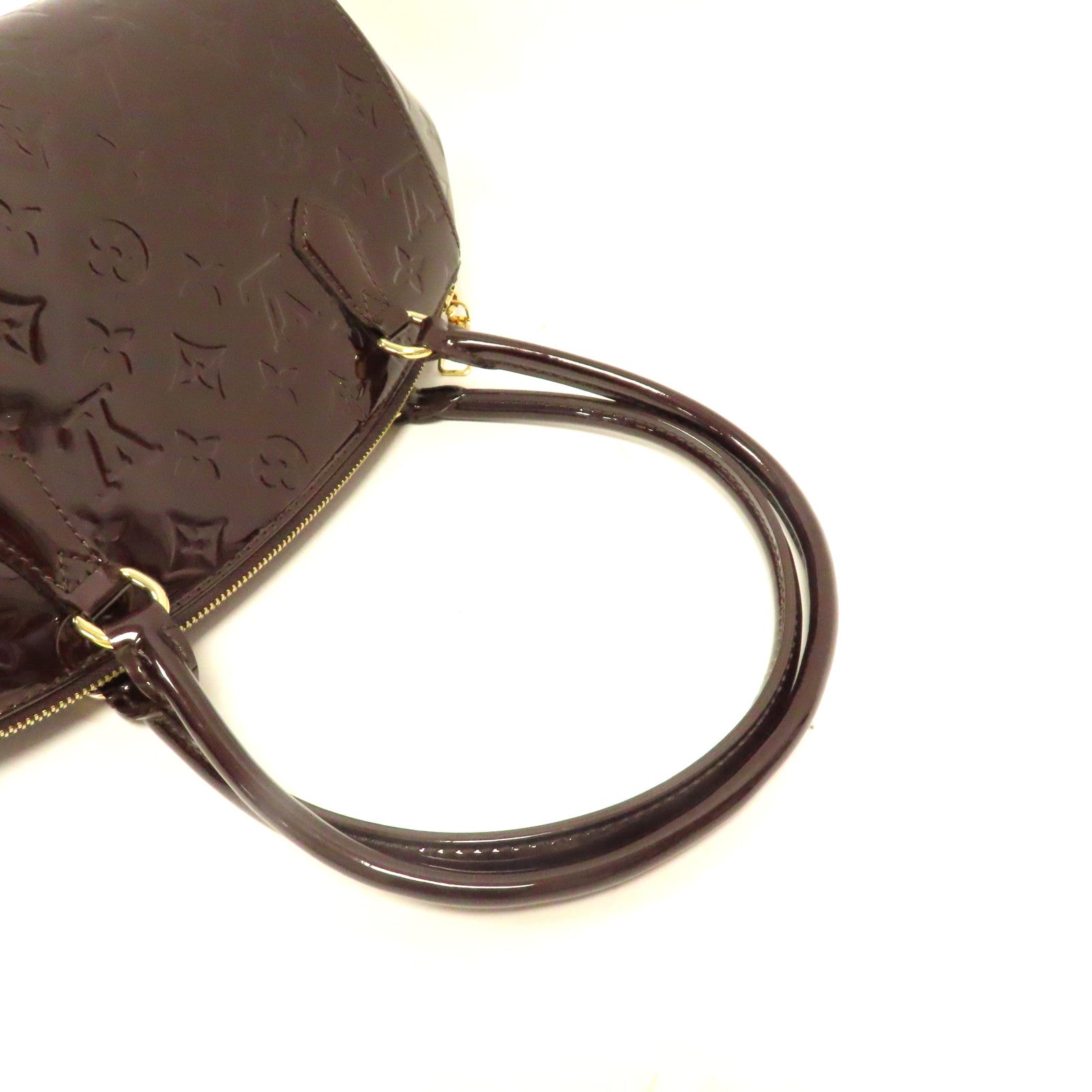 LOUIS VUITTON Monogram Vernis Sherwood PM金扣肩背袋紅色