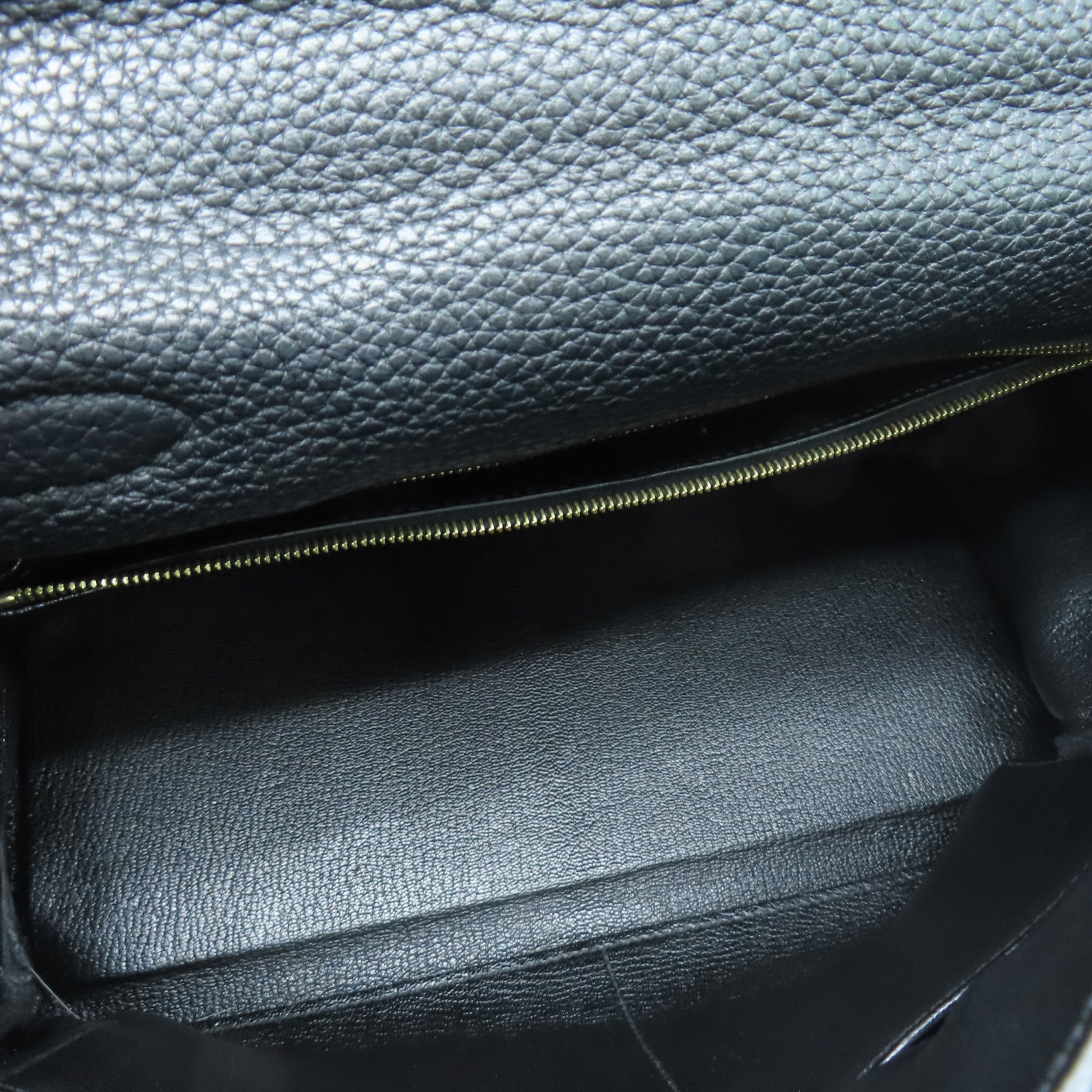 HERMES 【激減優惠】Clemence皮革Kelly 28金扣手挽肩背兩用袋黑色