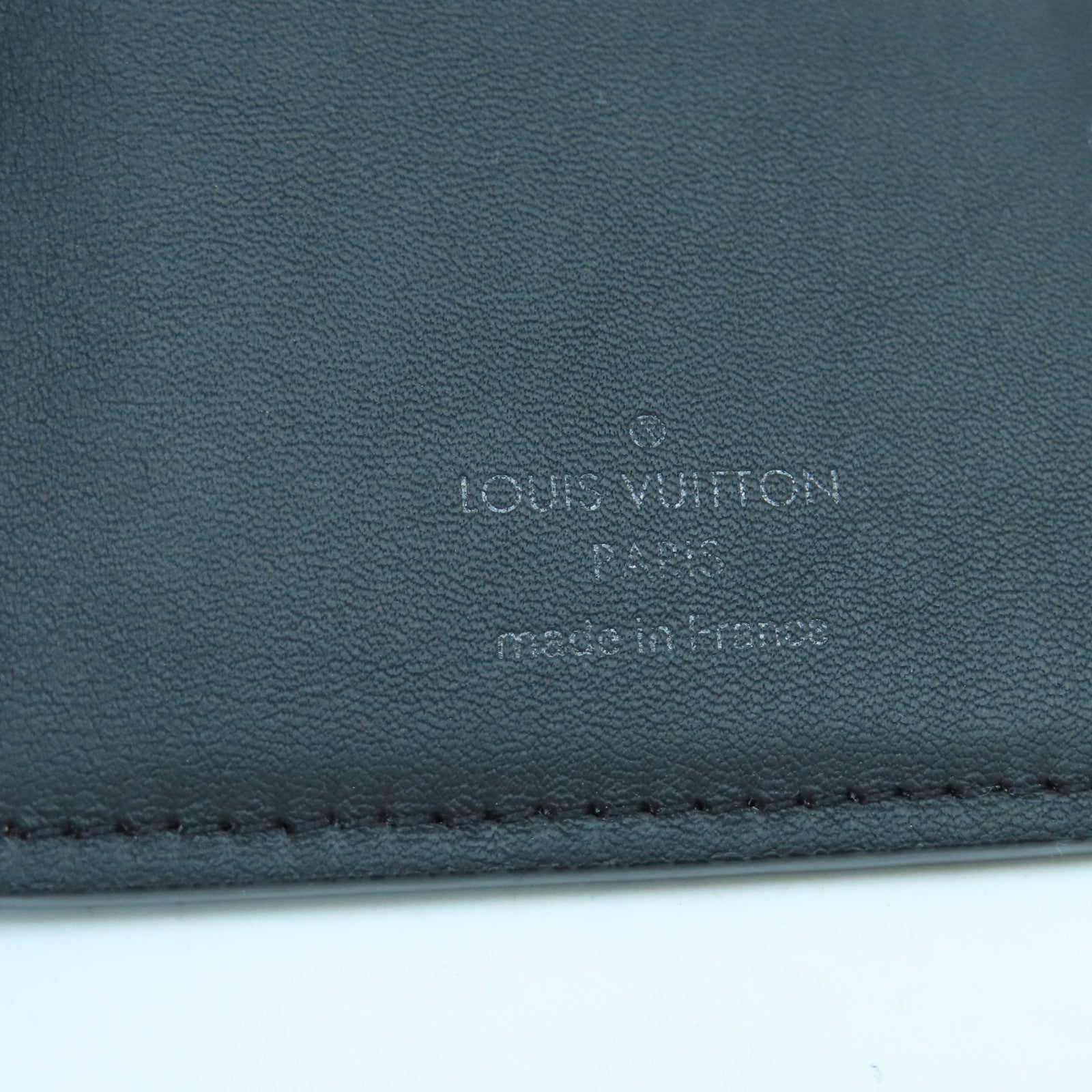 LOUIS VUITTON Monogram Brazza Long Wallet leather long wallet black