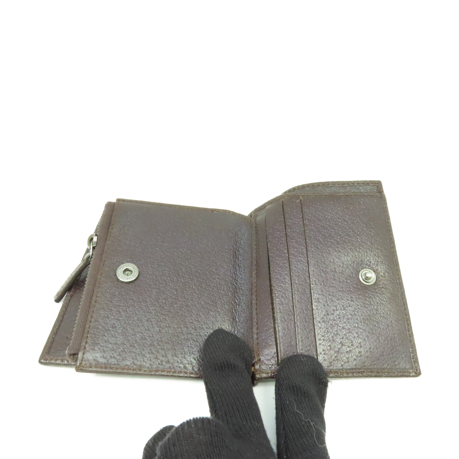GUCCI GG帆布Short Wallet短錢包啡色