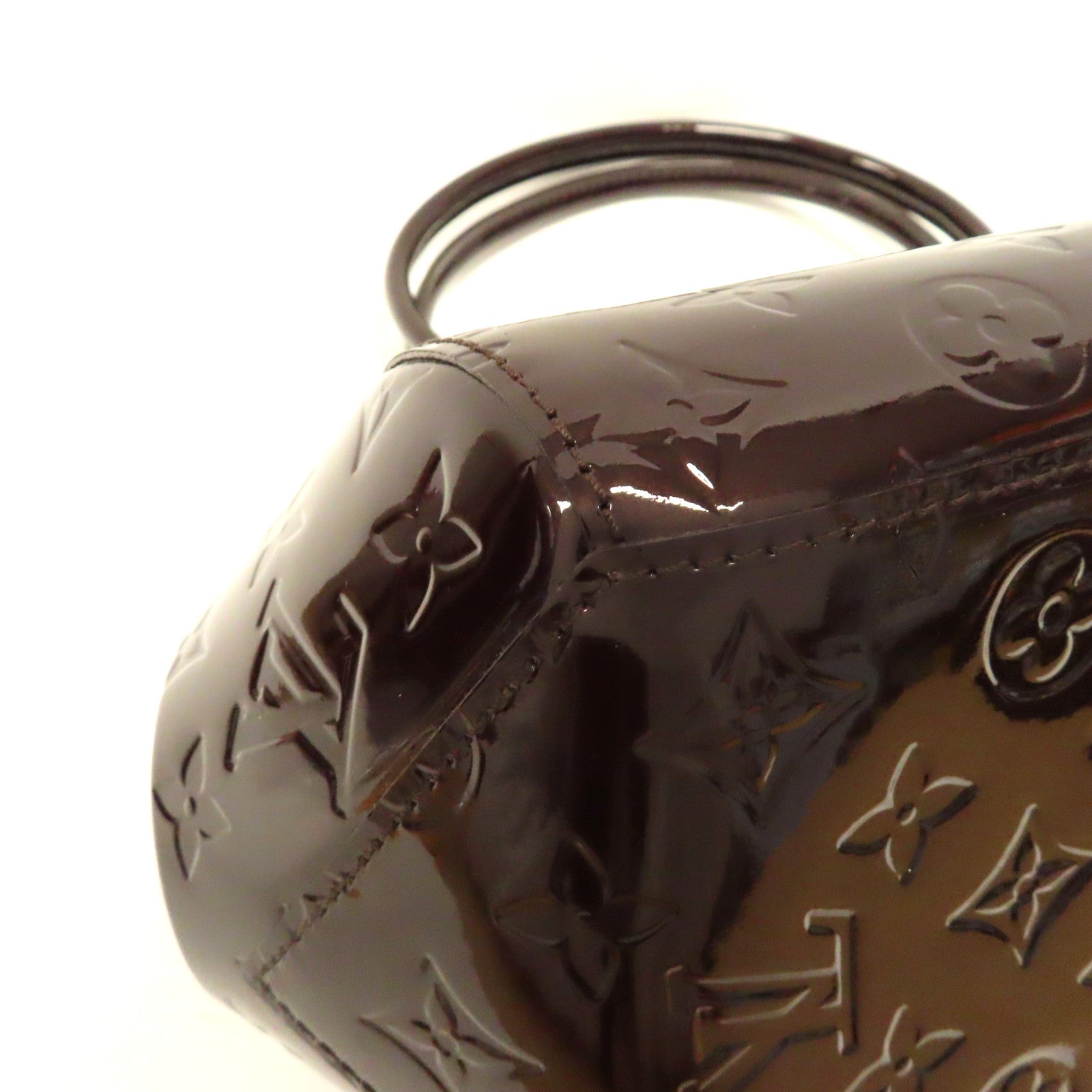 LOUIS VUITTON Monogram Vernis Sherwood PM金扣肩背袋紅色