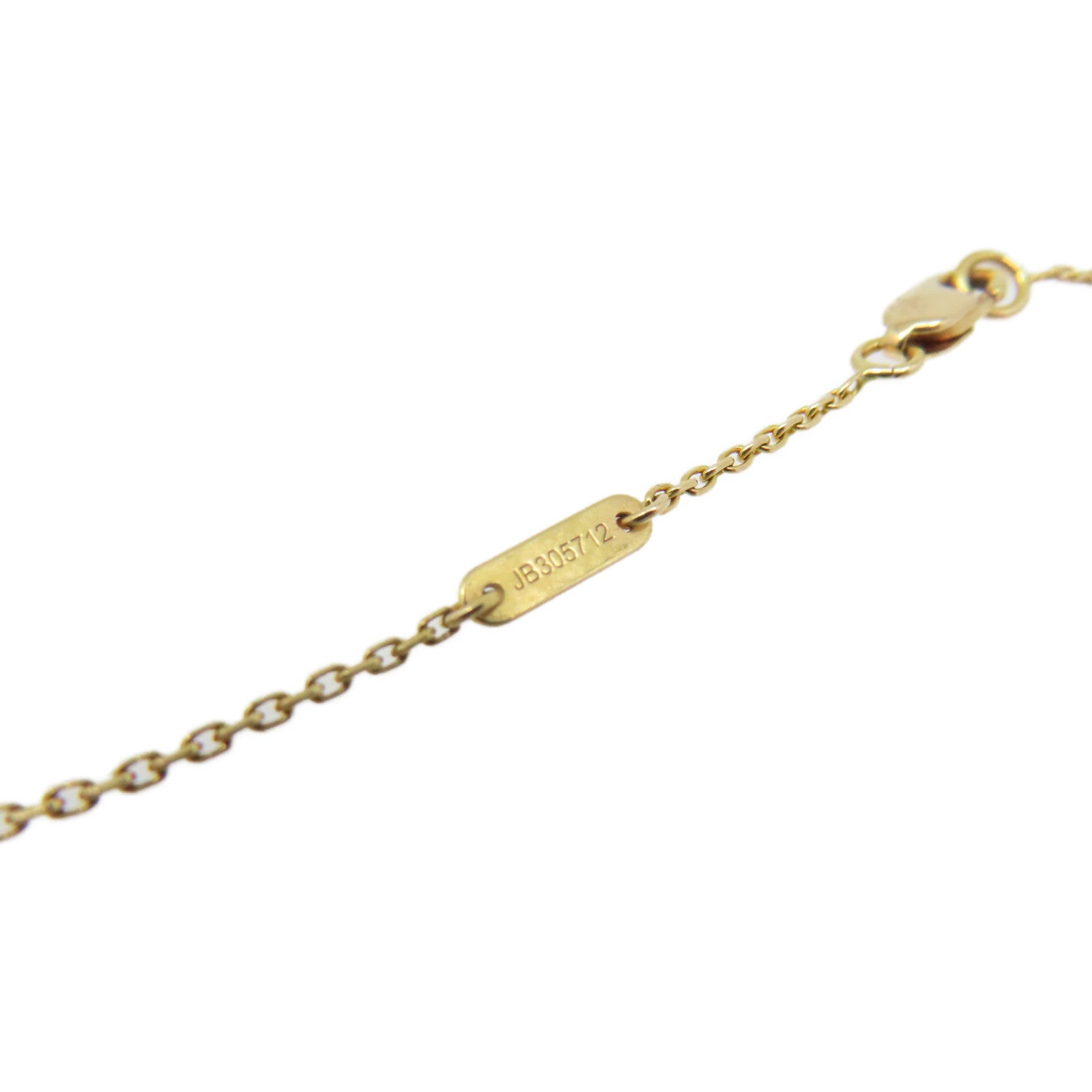 Van Cleef & Arpels 18K黃金/紅玉髓Sweet Alhambra Necklace項鏈紅色/金色