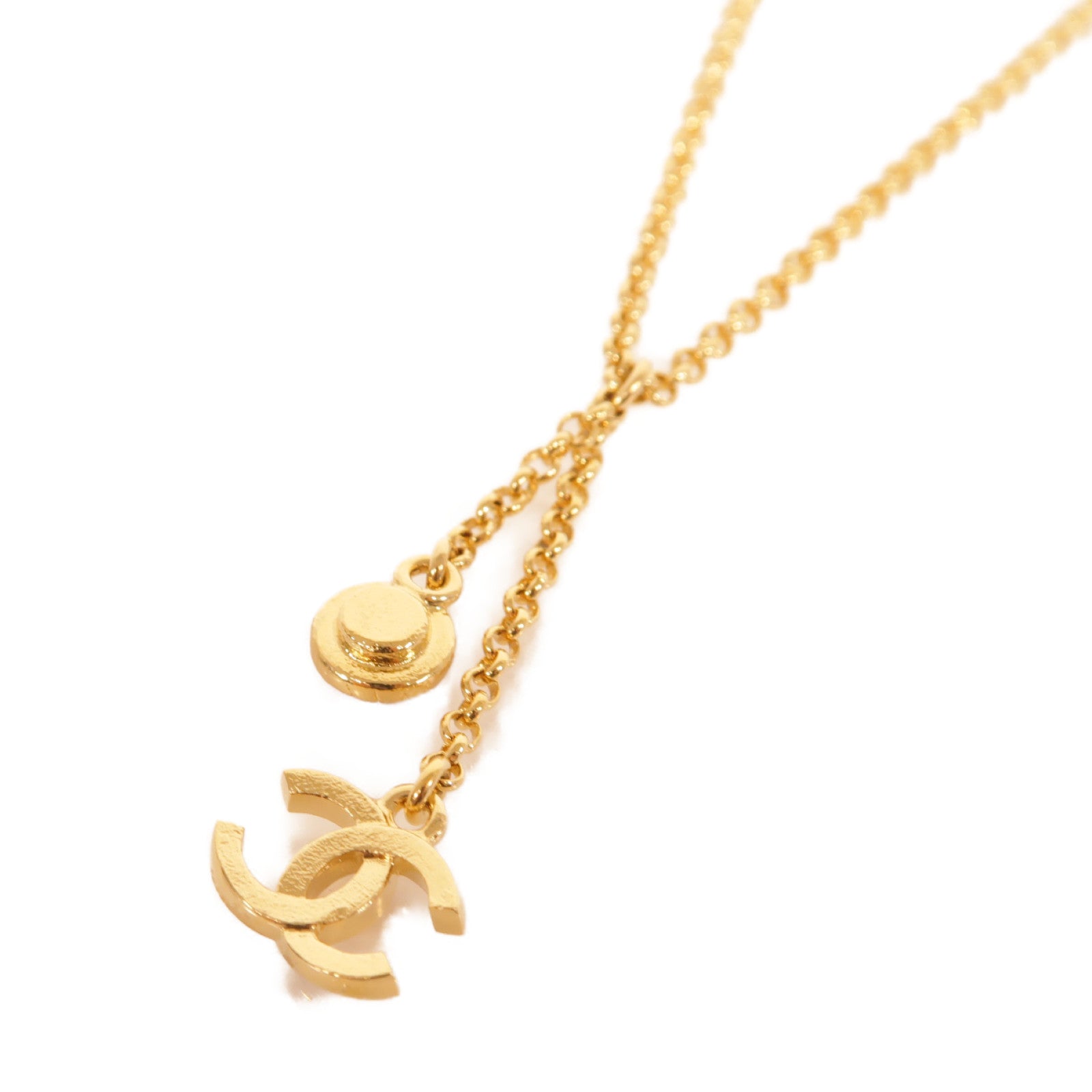 CHANEL 金屬Necklace項鍊金色