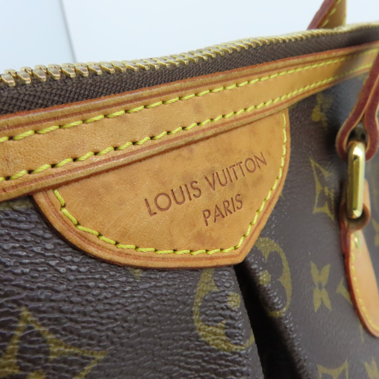 LOUIS VUITTON Monogram Palermo PM金扣手挽肩背兩用袋啡色