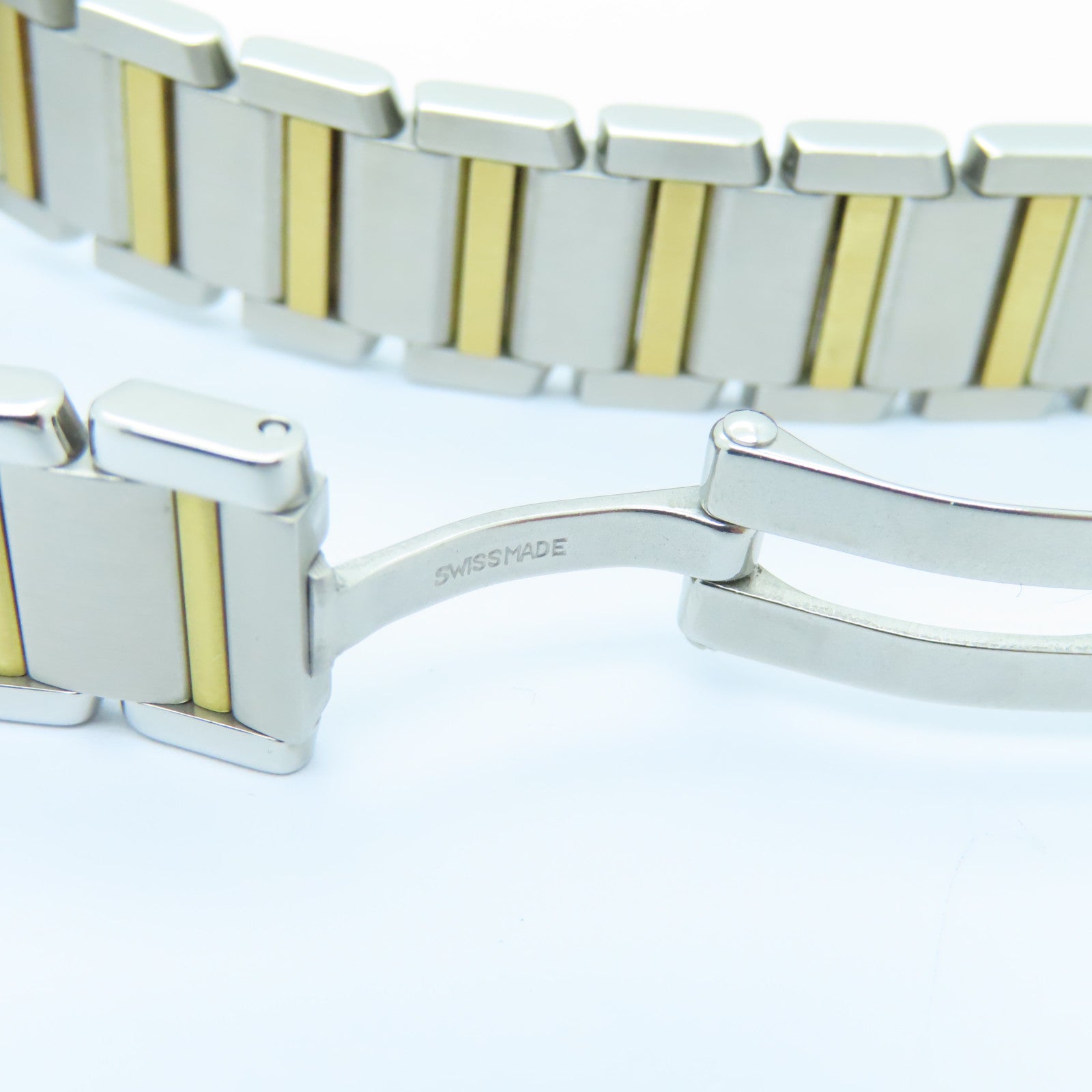 CARTIER Tank Francaise Stainless Steel/18K Watch Quartz Movement White
