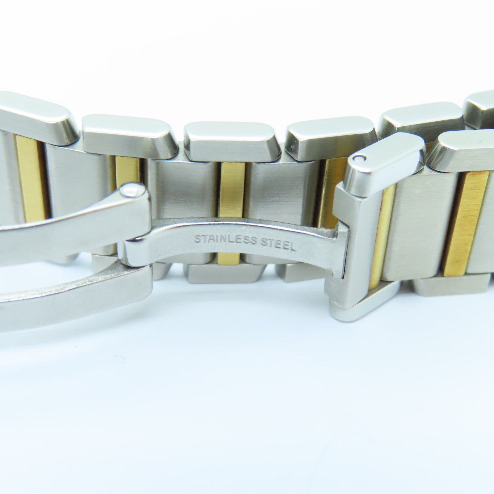 CARTIER Tank Francaise Stainless Steel/18K Watch Quartz Movement White