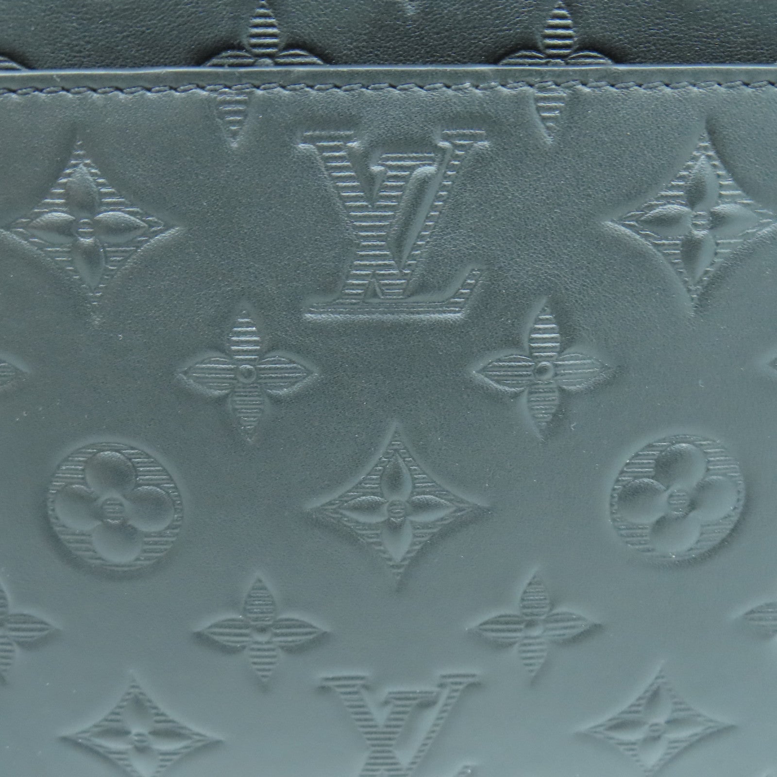 LOUIS VUITTON Monogram Shadow Duo Messenger黑扣肩背袋黑色