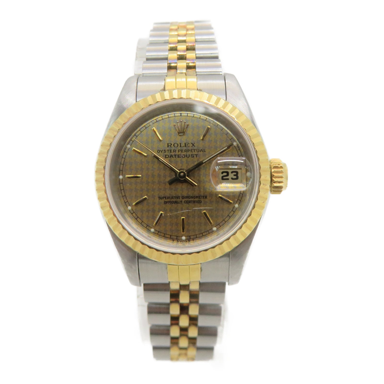 ROLEX [Sharp Discount] Datejust 18K Gold/Stainless Steel Watch Automatic Movement Gold