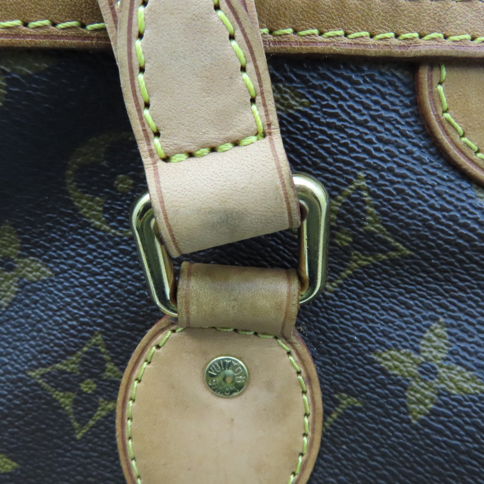 LOUIS VUITTON Monogram Palermo PM金扣手挽肩背兩用袋啡色