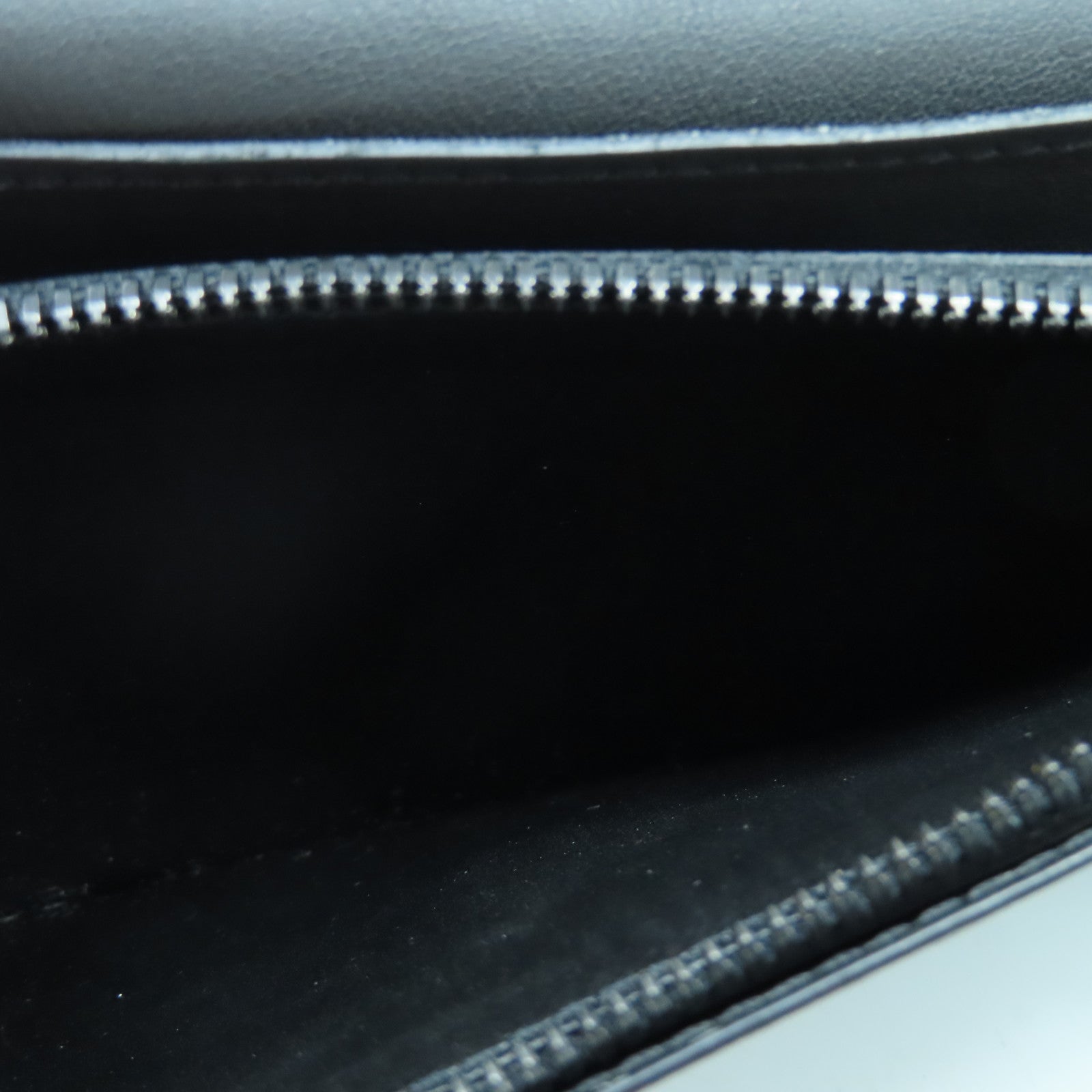 LOUIS VUITTON Monogram Brazza Long Wallet leather long wallet black