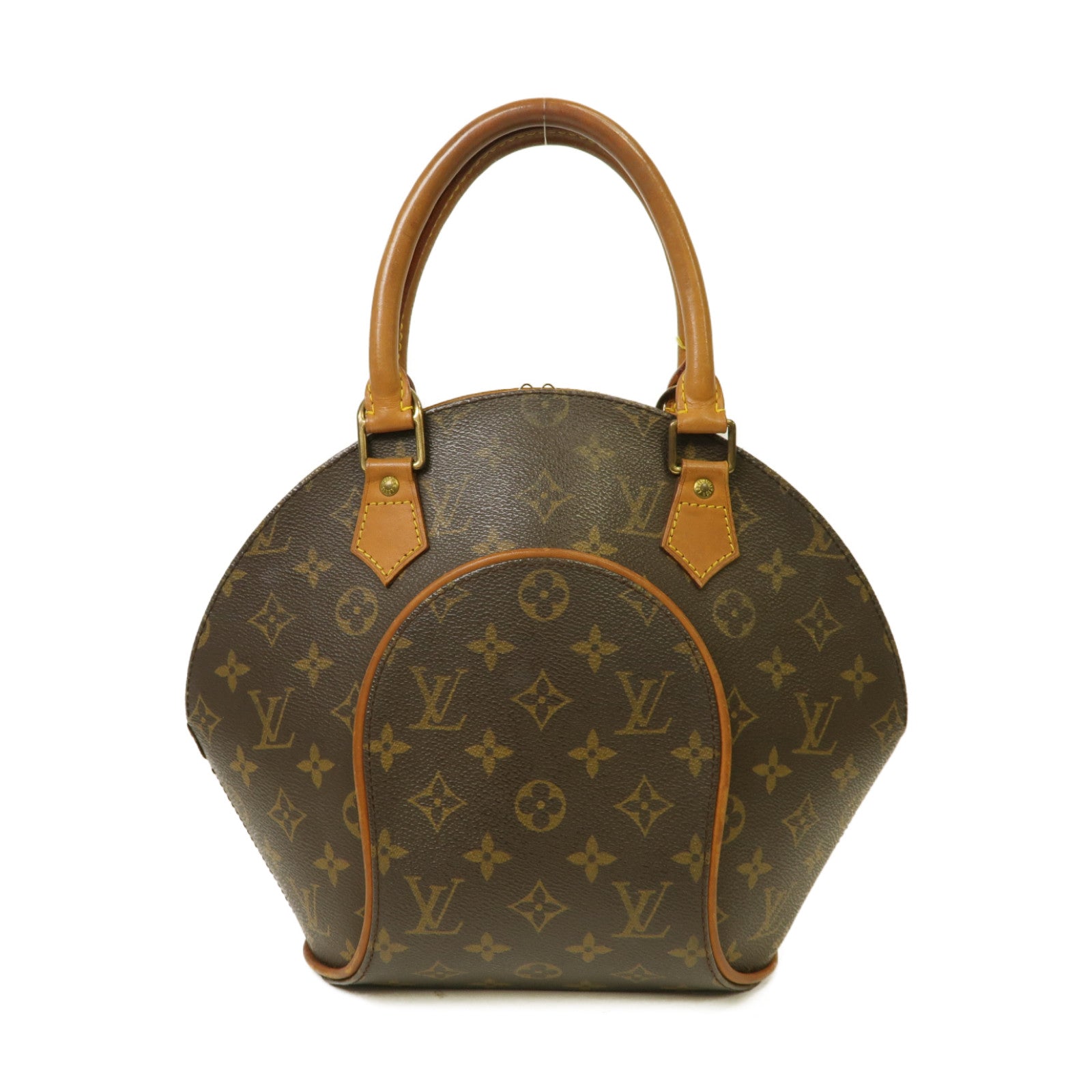 LOUIS VUITTON Monogram Ellipse PM金扣手挽袋啡色