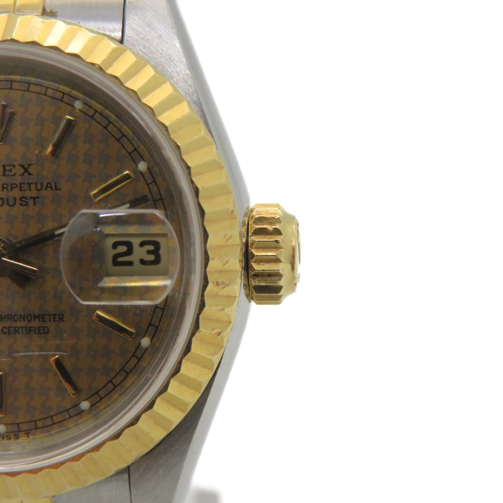 ROLEX [Sharp Discount] Datejust 18K Gold/Stainless Steel Watch Automatic Movement Gold