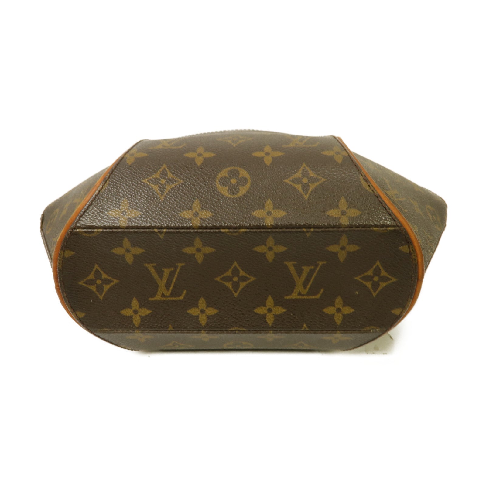 LOUIS VUITTON Monogram Ellipse PM金扣手挽袋啡色