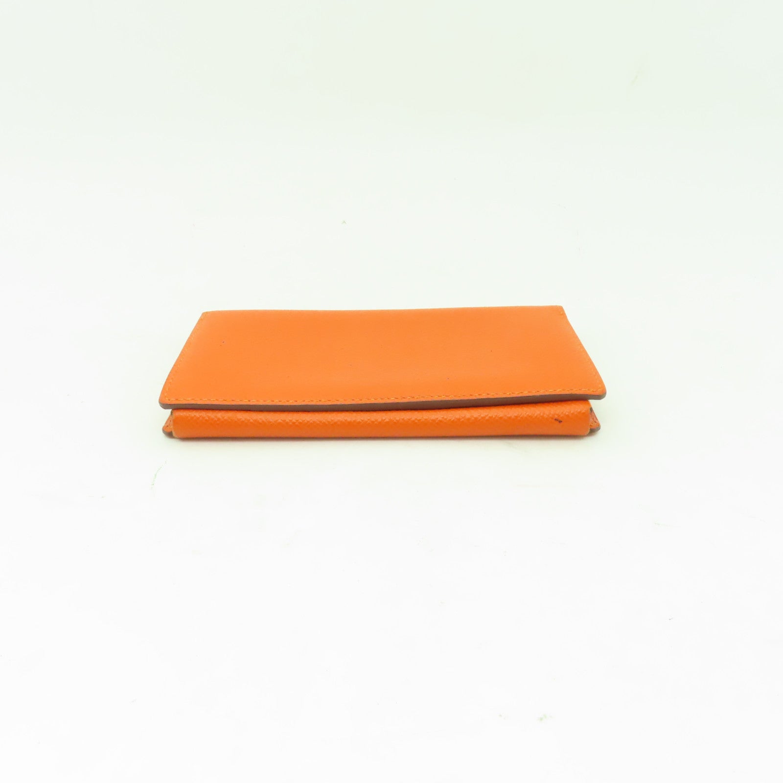 HERMES 【激減優惠】Epsom皮革Card Case卡片套/手拿包Orange/橙色