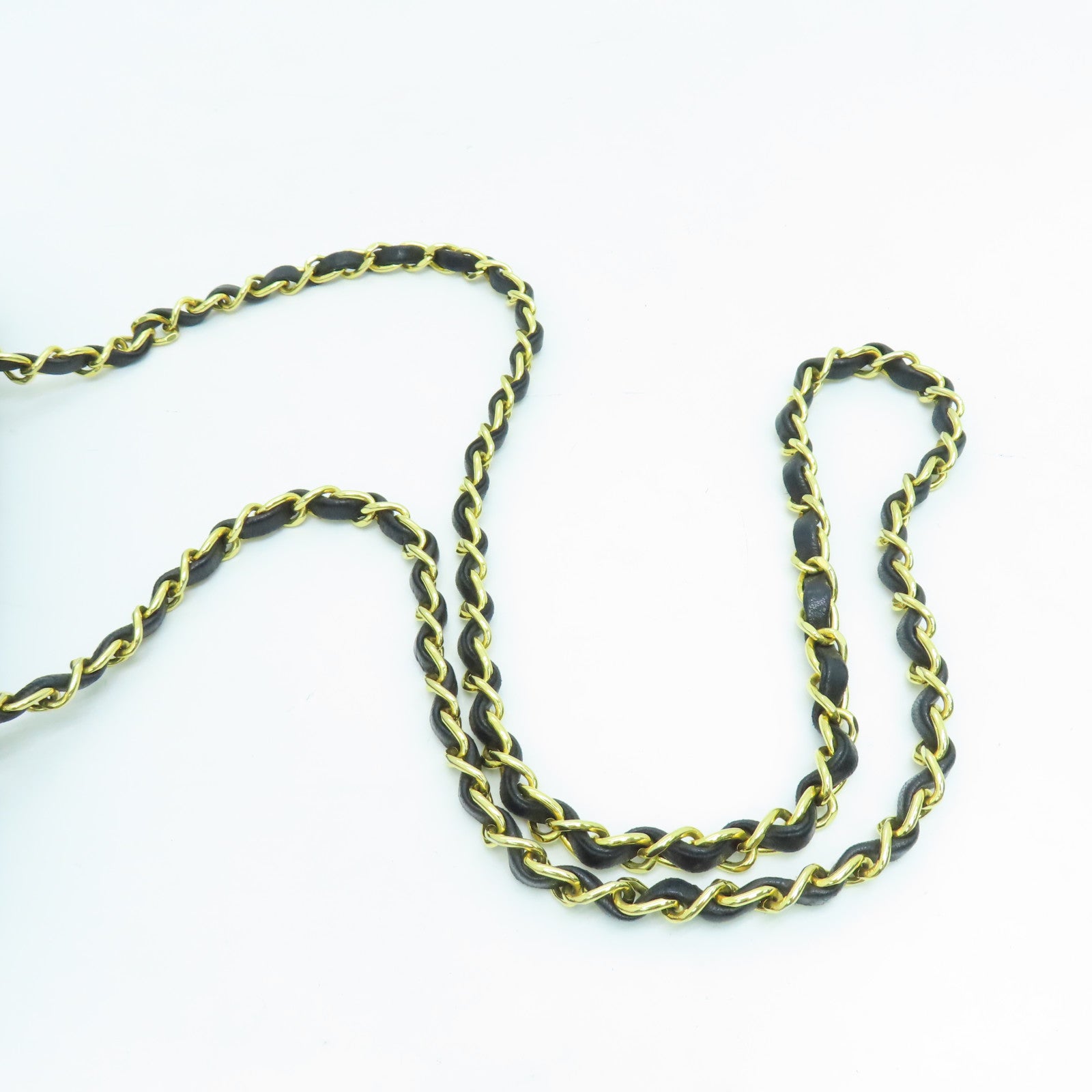 CHANEL 菱格羊皮皮革Diana Chain Shoulder金扣鏈帶肩背袋黑色