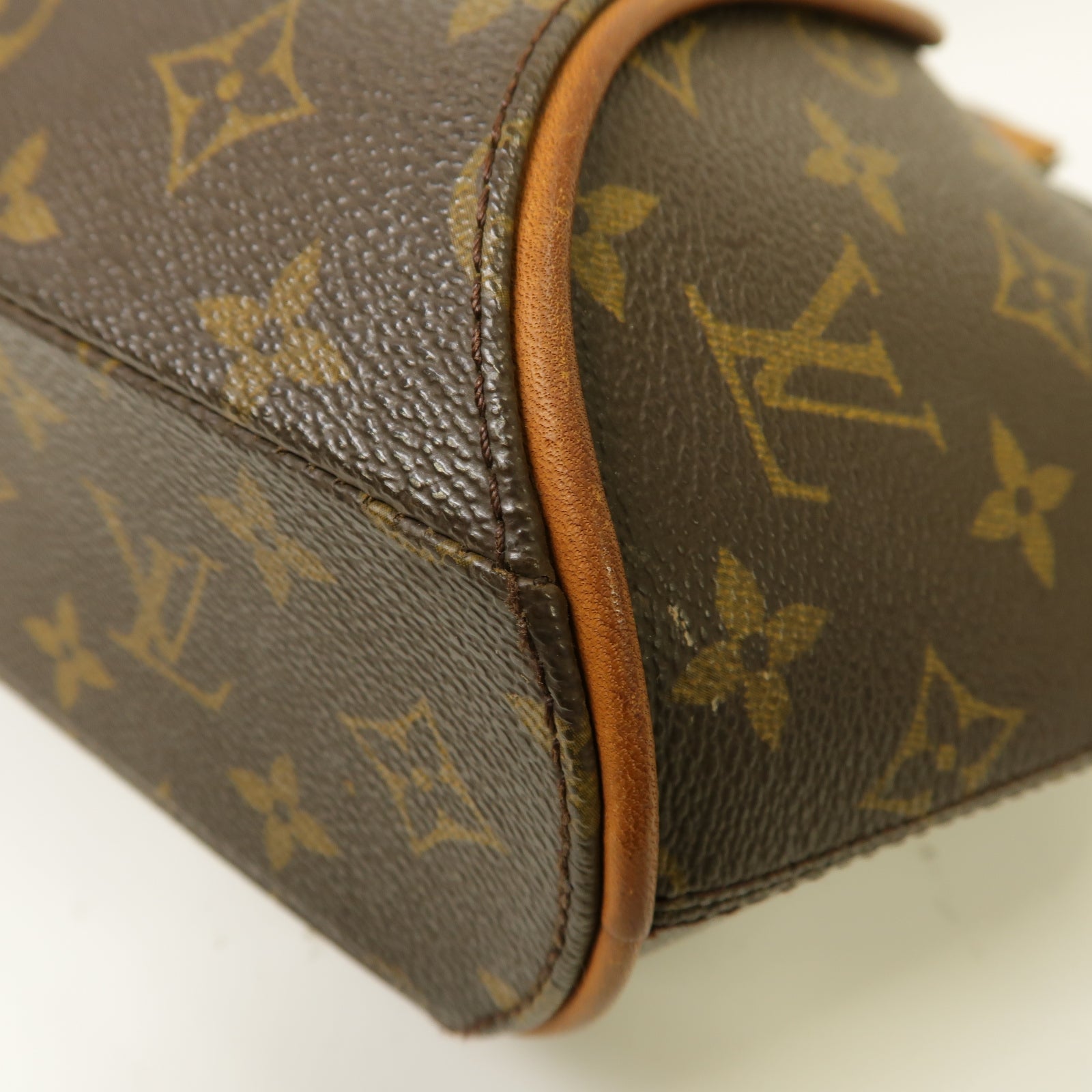 LOUIS VUITTON Monogram Ellipse PM金扣手挽袋啡色