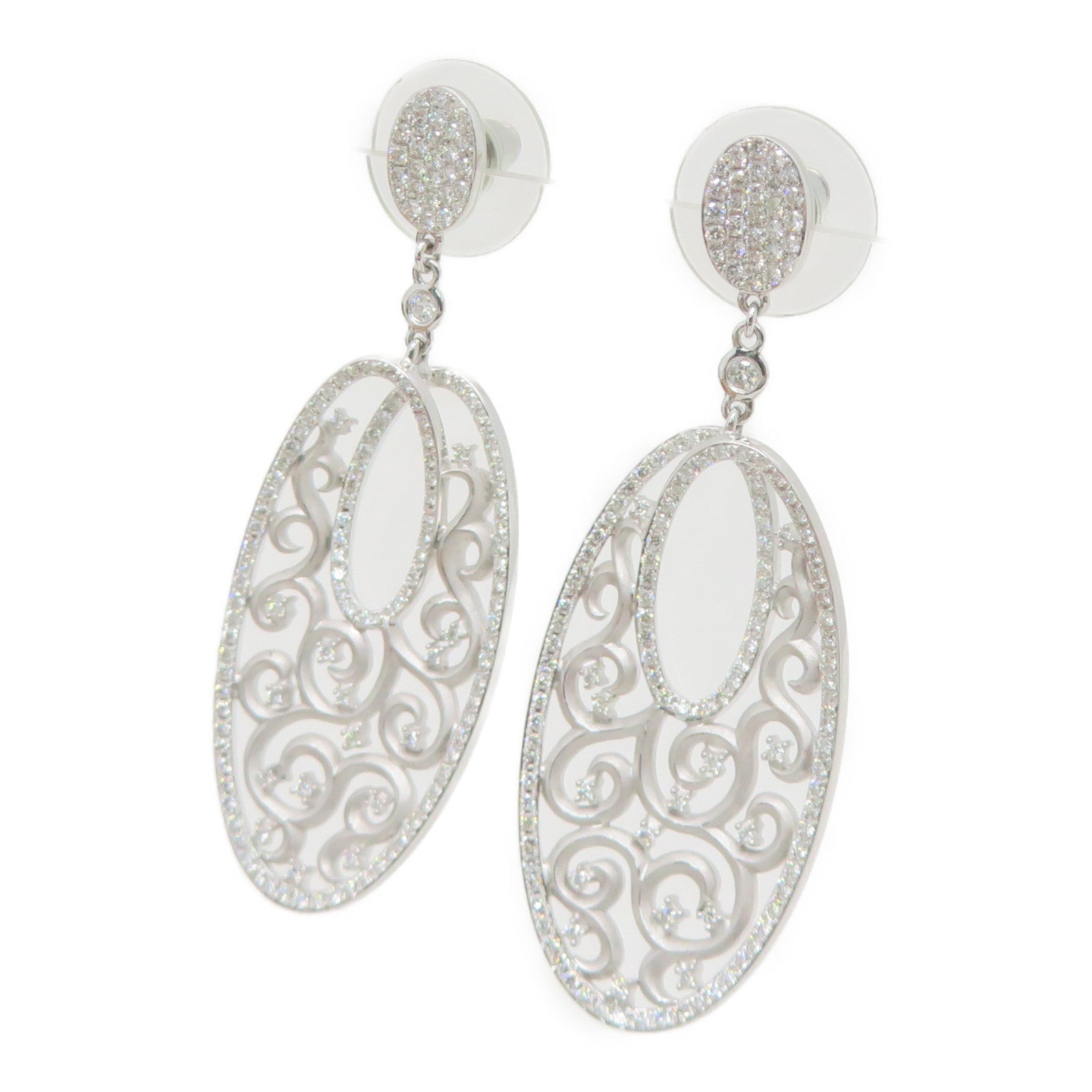 JEWELRY 【激减优惠】18K白金Diamond Earrings 1.23ct钻石耳环