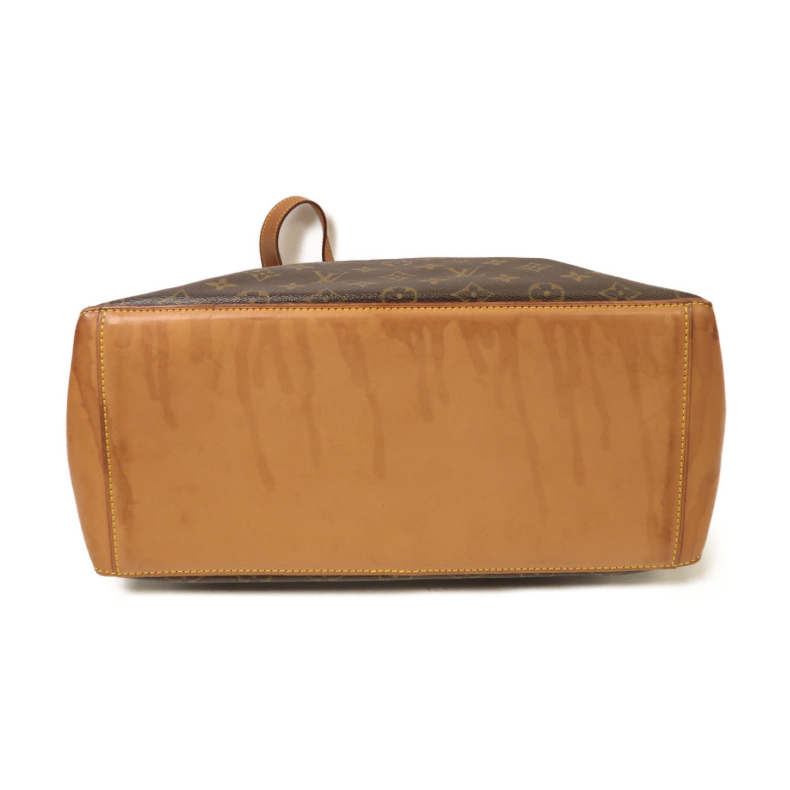 LOUIS VUITTON Monogram Cabas Mezzo金扣肩背袋啡色