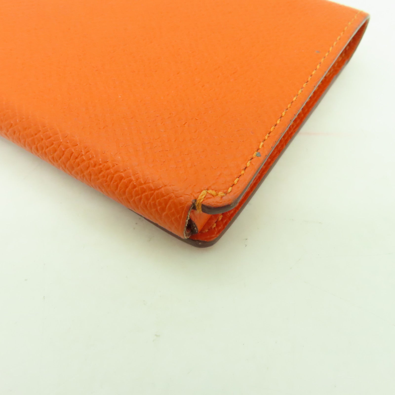 HERMES 【激減優惠】Epsom皮革Card Case卡片套/手拿包Orange/橙色