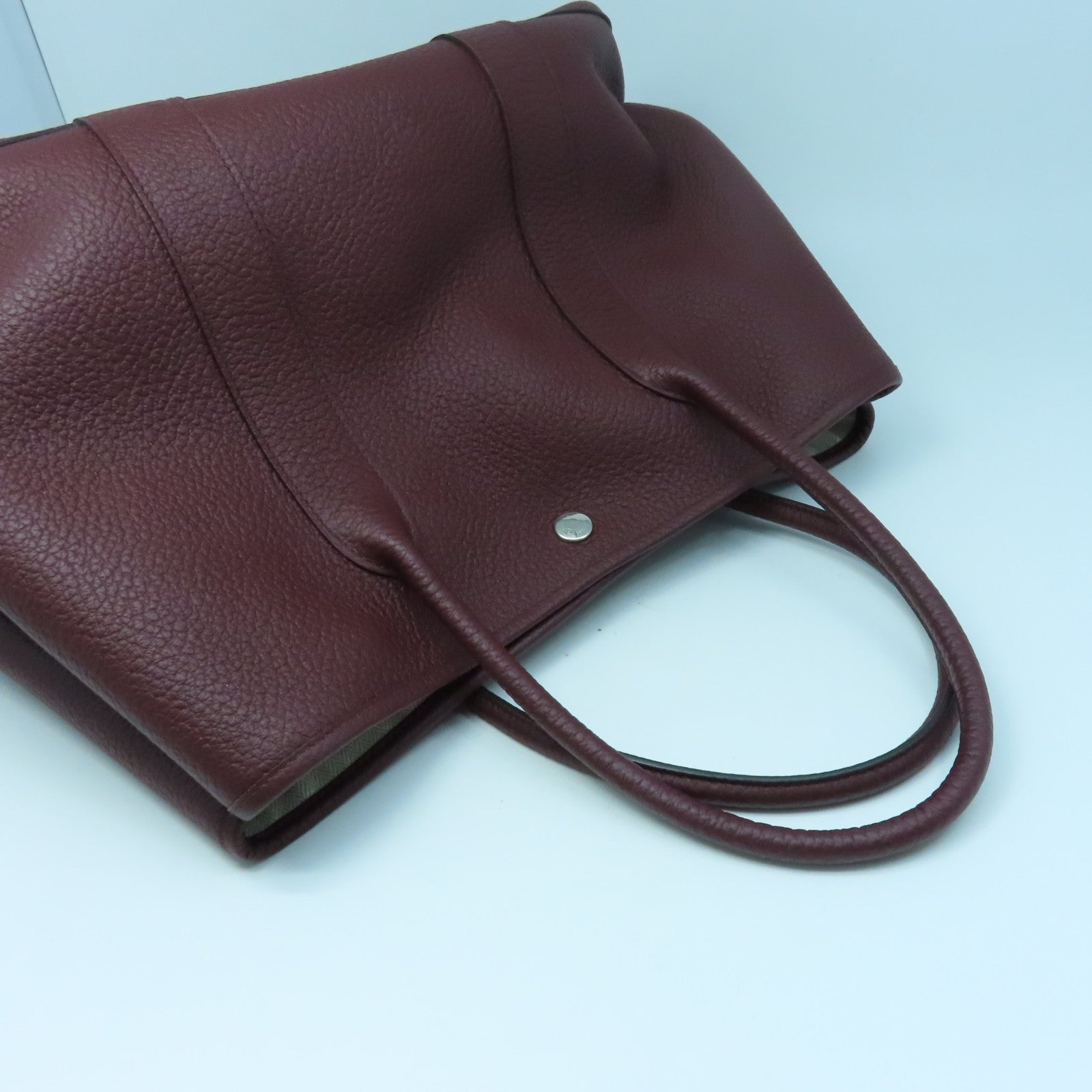 HERMES 【激減優惠】Negonda Garden Party PM Tote Bag銀扣手挽袋伯爾多