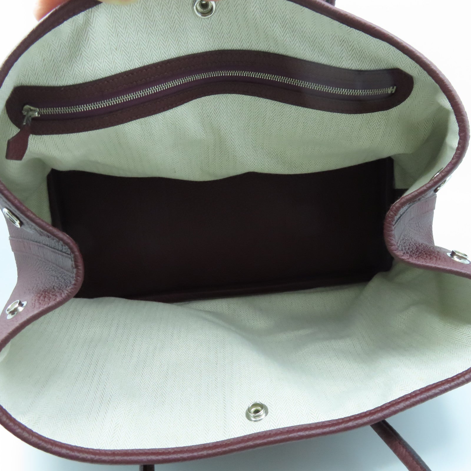 HERMES 【激減優惠】Negonda Garden Party PM Tote Bag銀扣手挽袋伯爾多